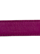 Salvatore Ferragamo purple leather Vara bow belt