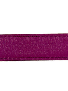 Salvatore Ferragamo purple leather Vara bow belt