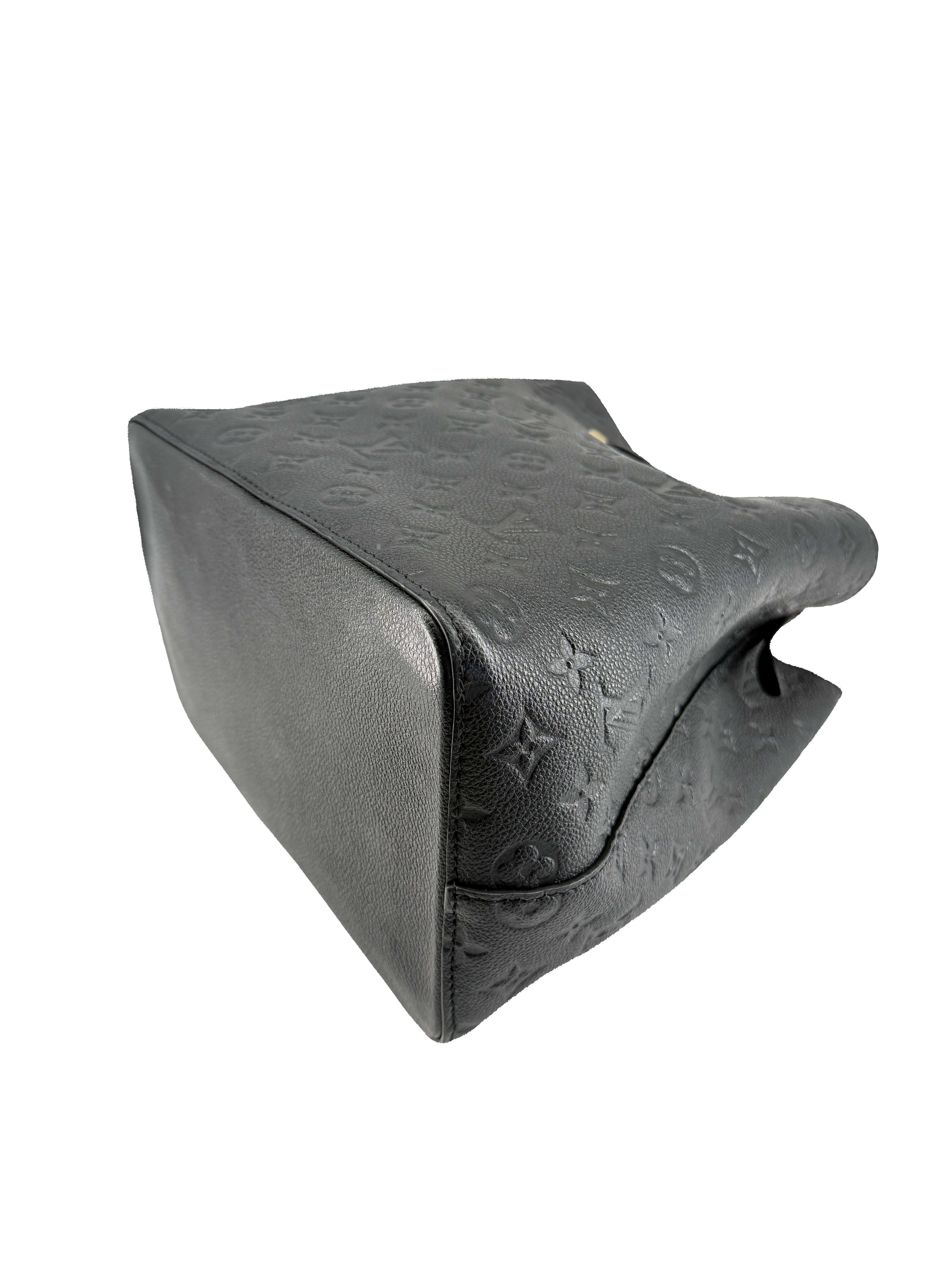 Louis Vuitton black empreinte leather NeoNoe MM NFC