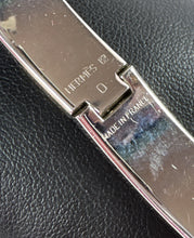 Hermès white/silver clic H bracelet PM retail $740