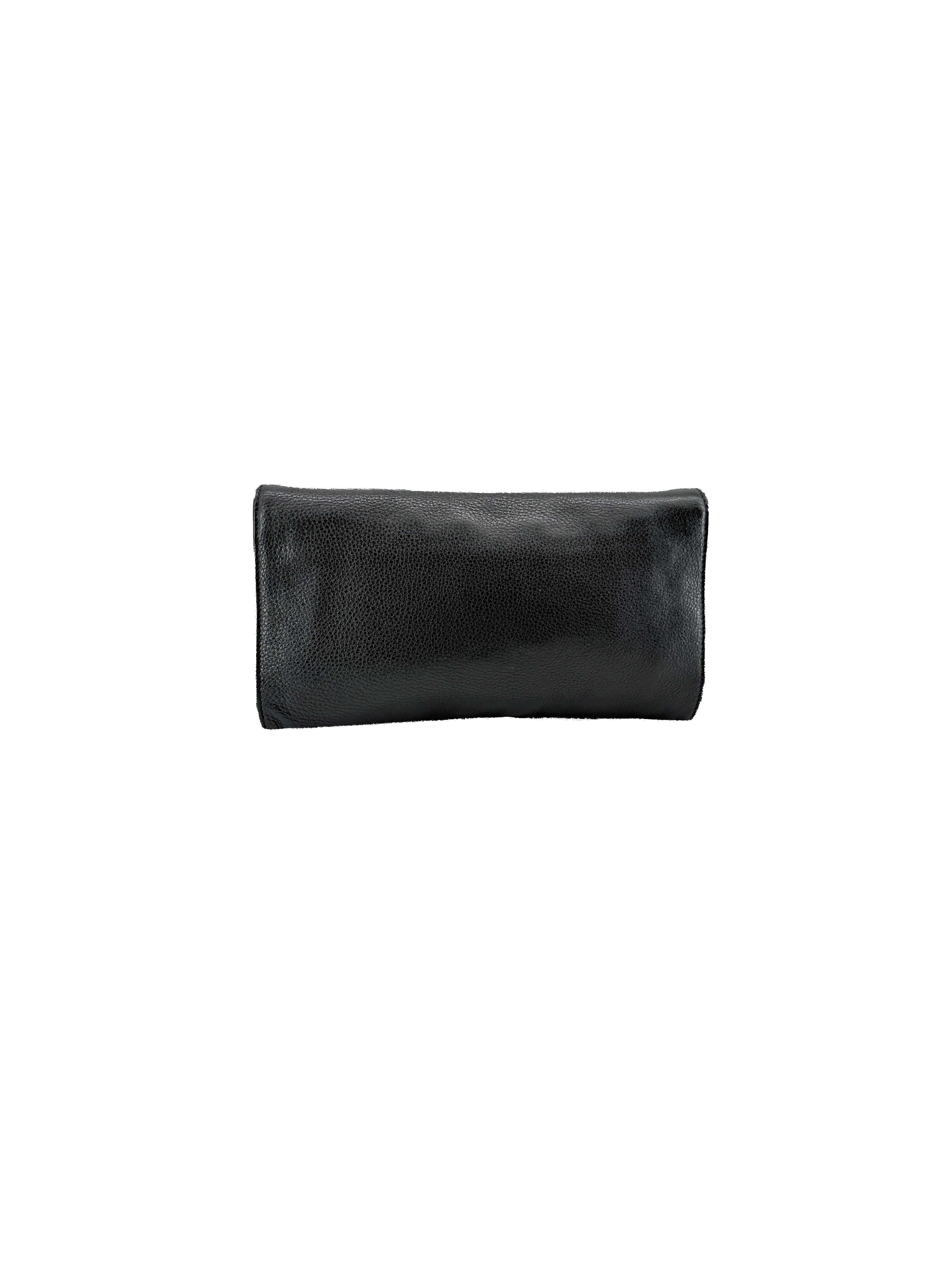 Gucci black leather soho disco clutch 336753 486628