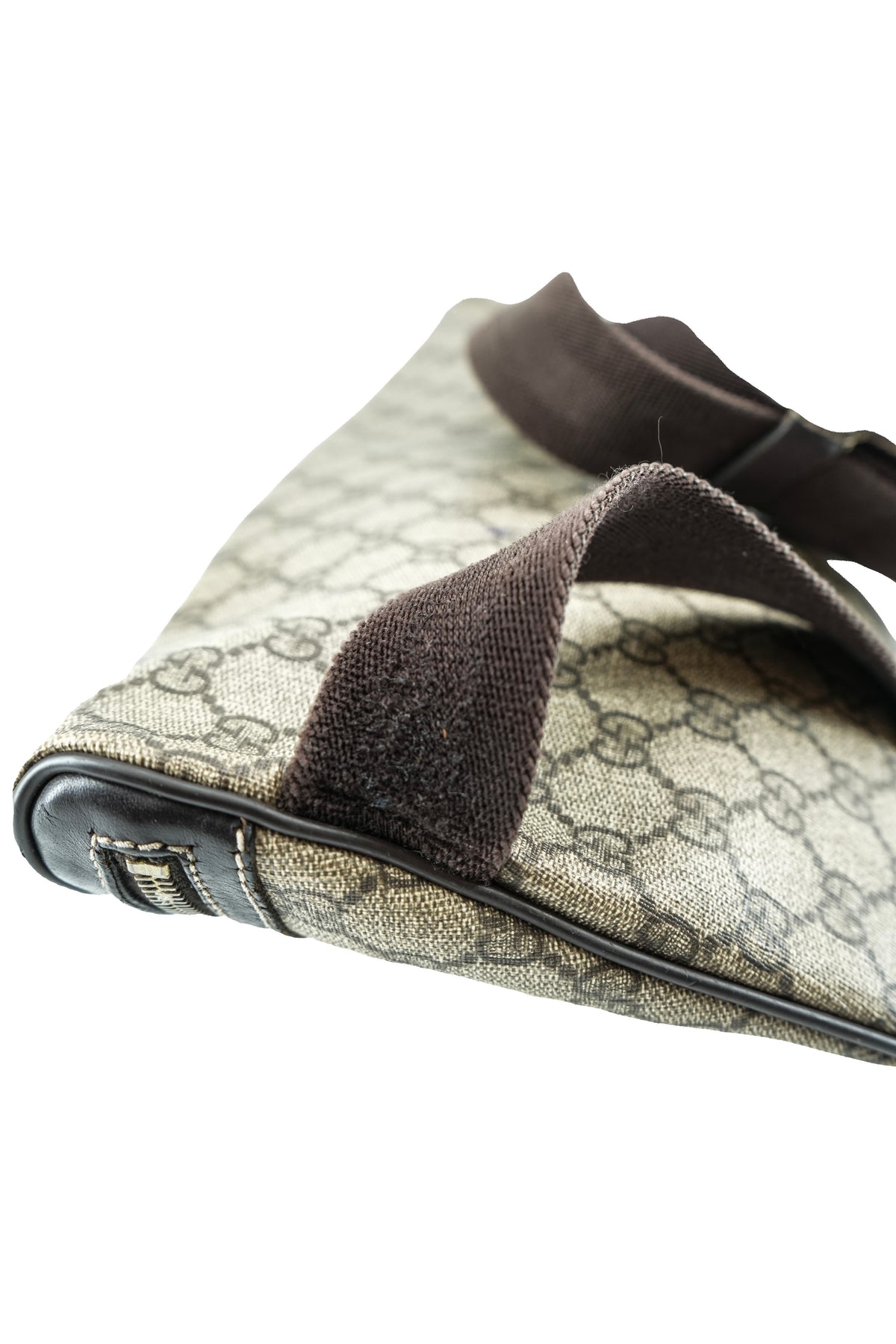 Gucci brown signature belt bag 001998