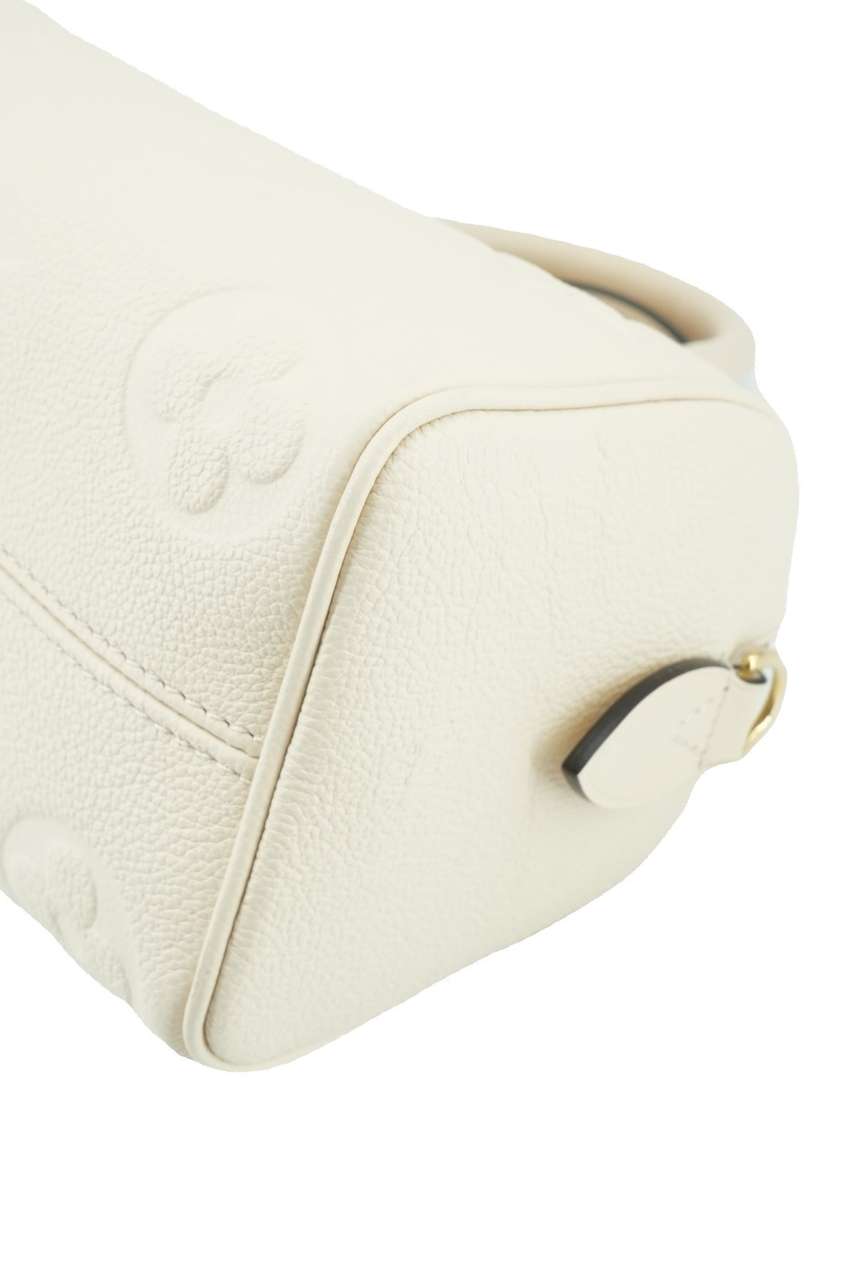 Louis Vuitton cream empreinte Speedy 20 NFC