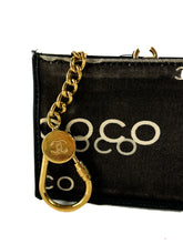 Chanel black white Coco coin key pouch