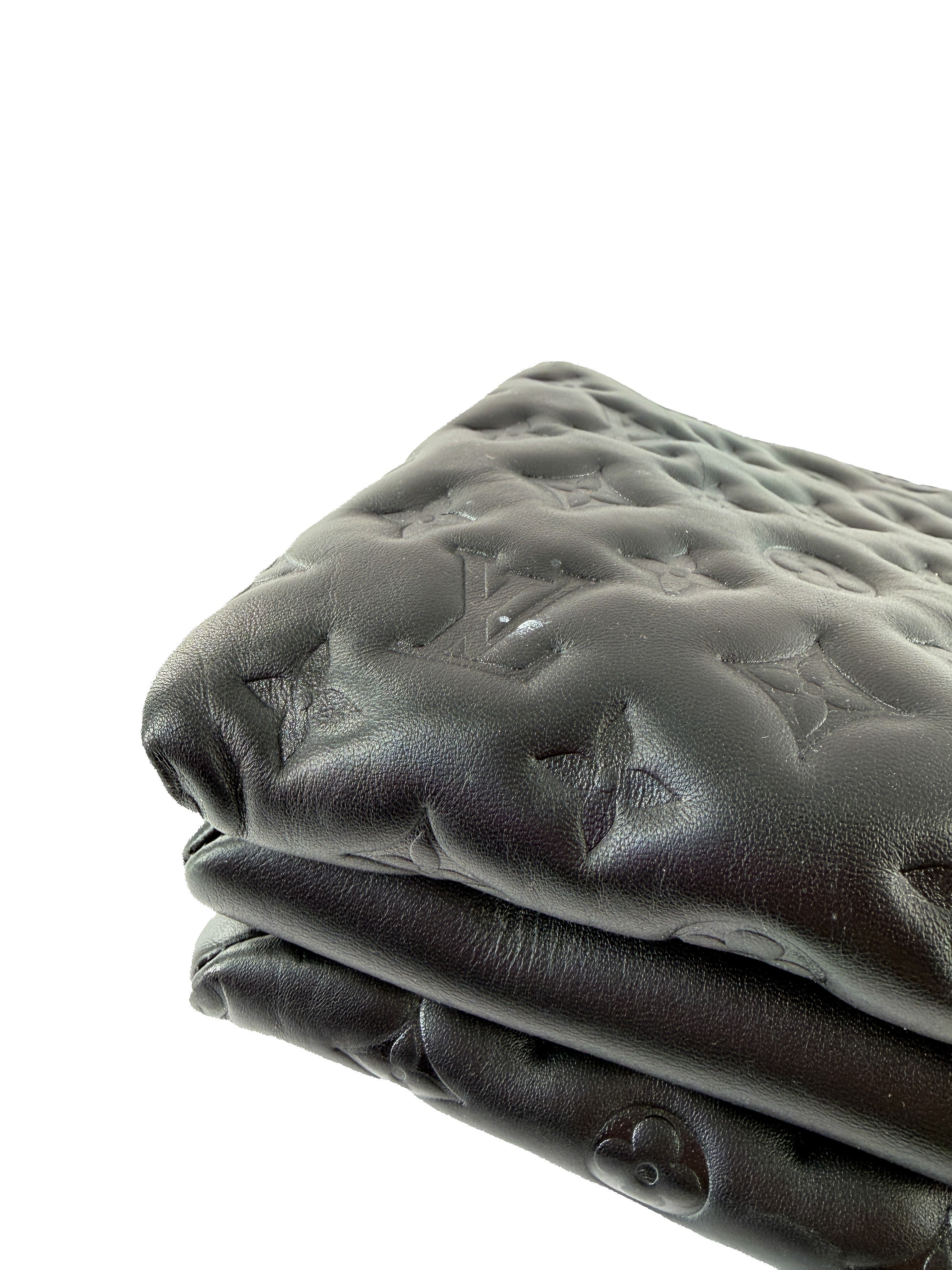 Louis Vuitton black leather Coussin PM NFC