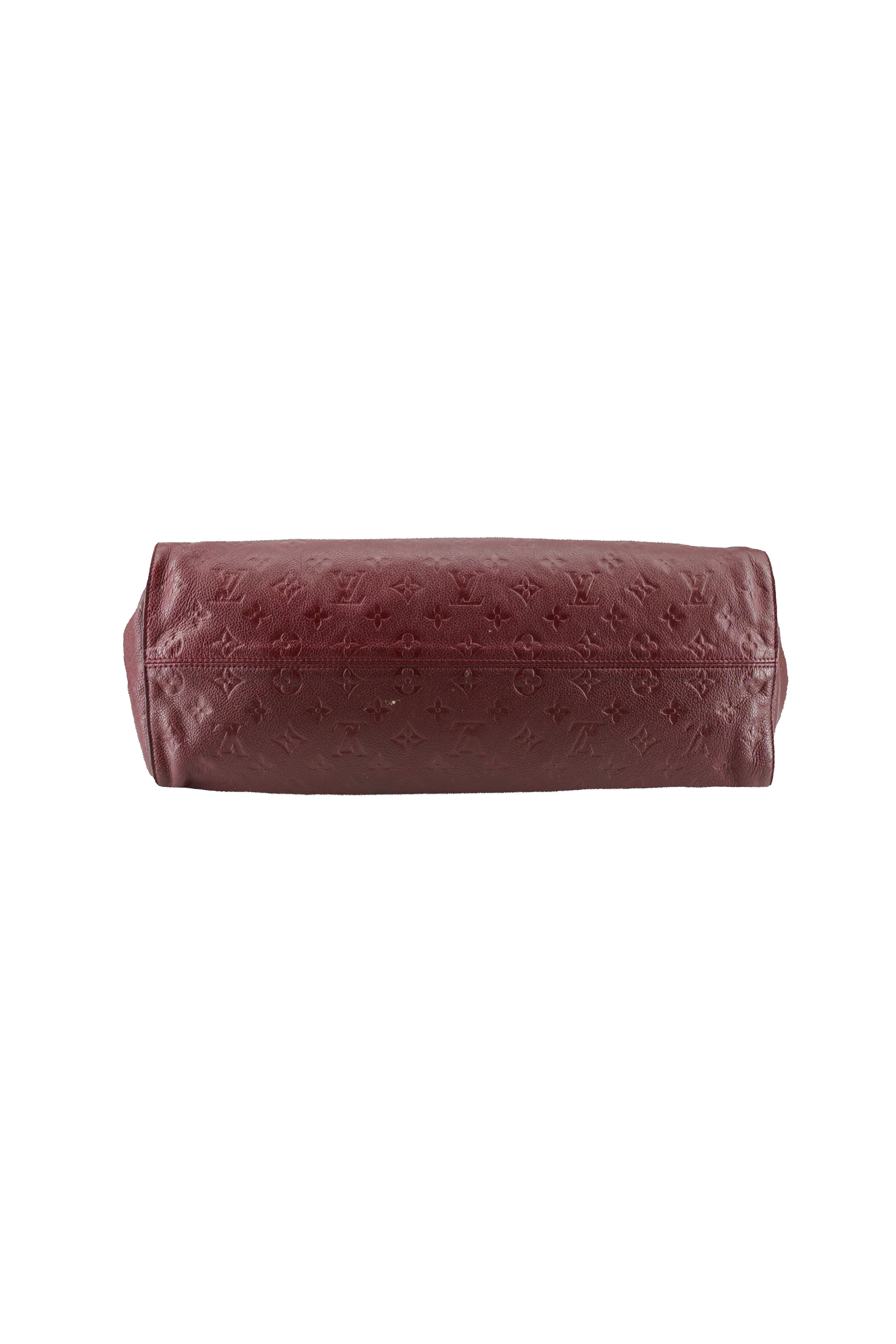 Louis Vuitton burgundy empreinte Lumineuse GM VI0191