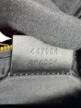 Gucci black leather GG key case 496334