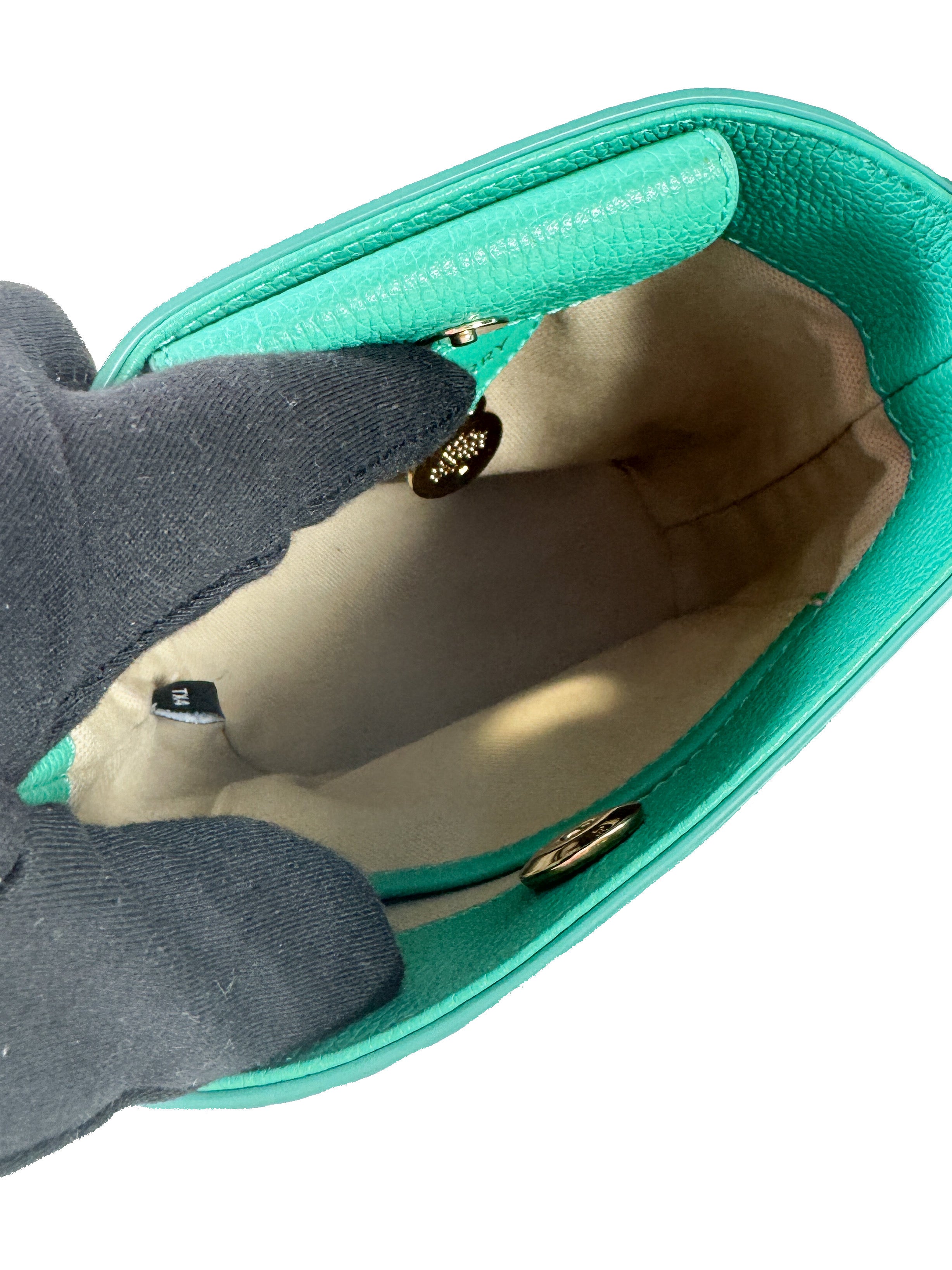 Mulberry green leather mini Jamie bucket bag 2289055