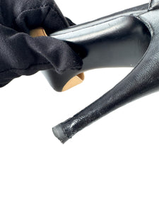 Chanel beige/black CC leather pumps size 38 (8)  D G29184