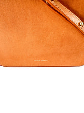 Mansur Gavriel brown leather double zip crossbody