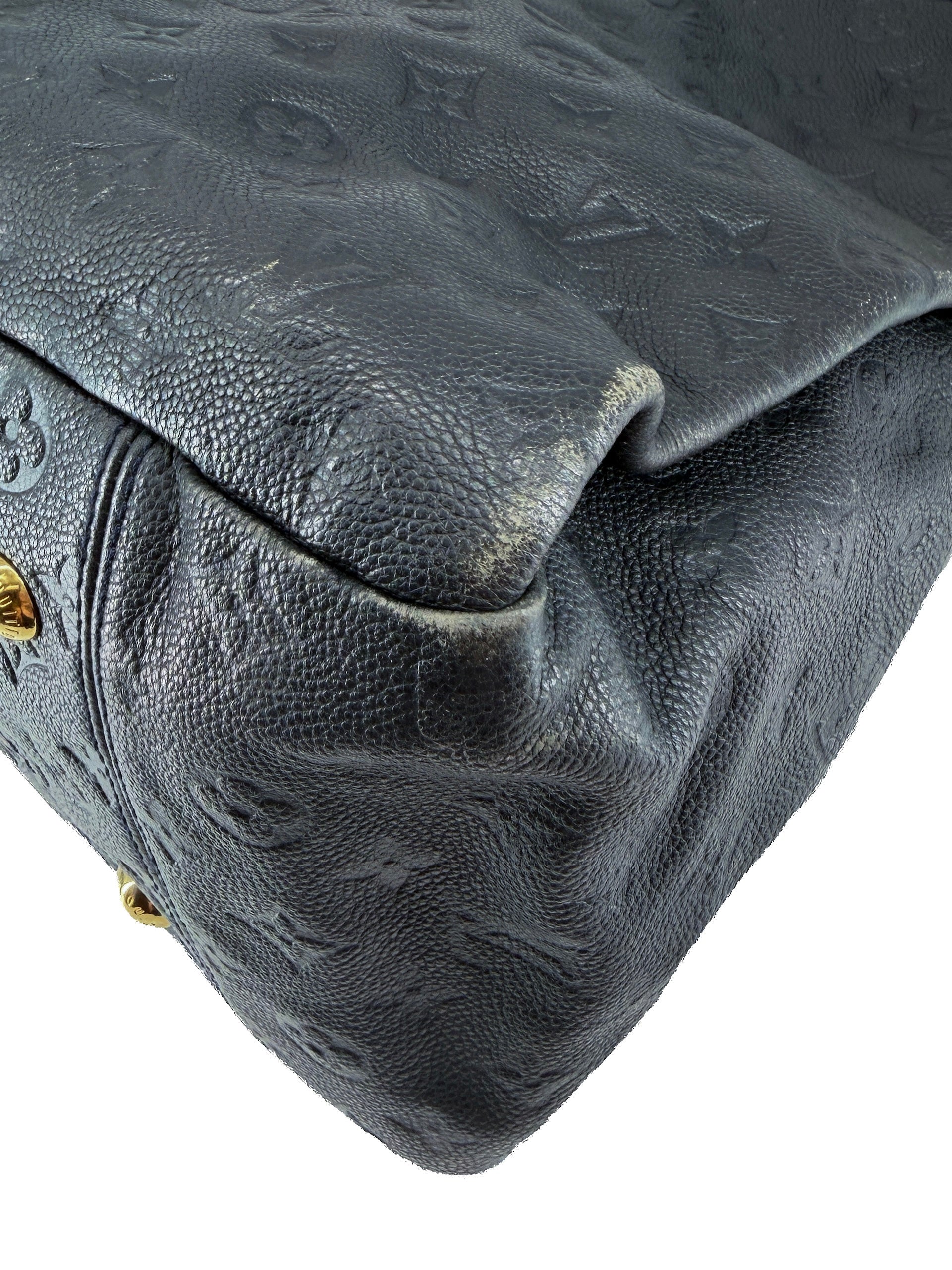 Louis Vuitton monogram dark navy empreinte Artsy MM CA1121