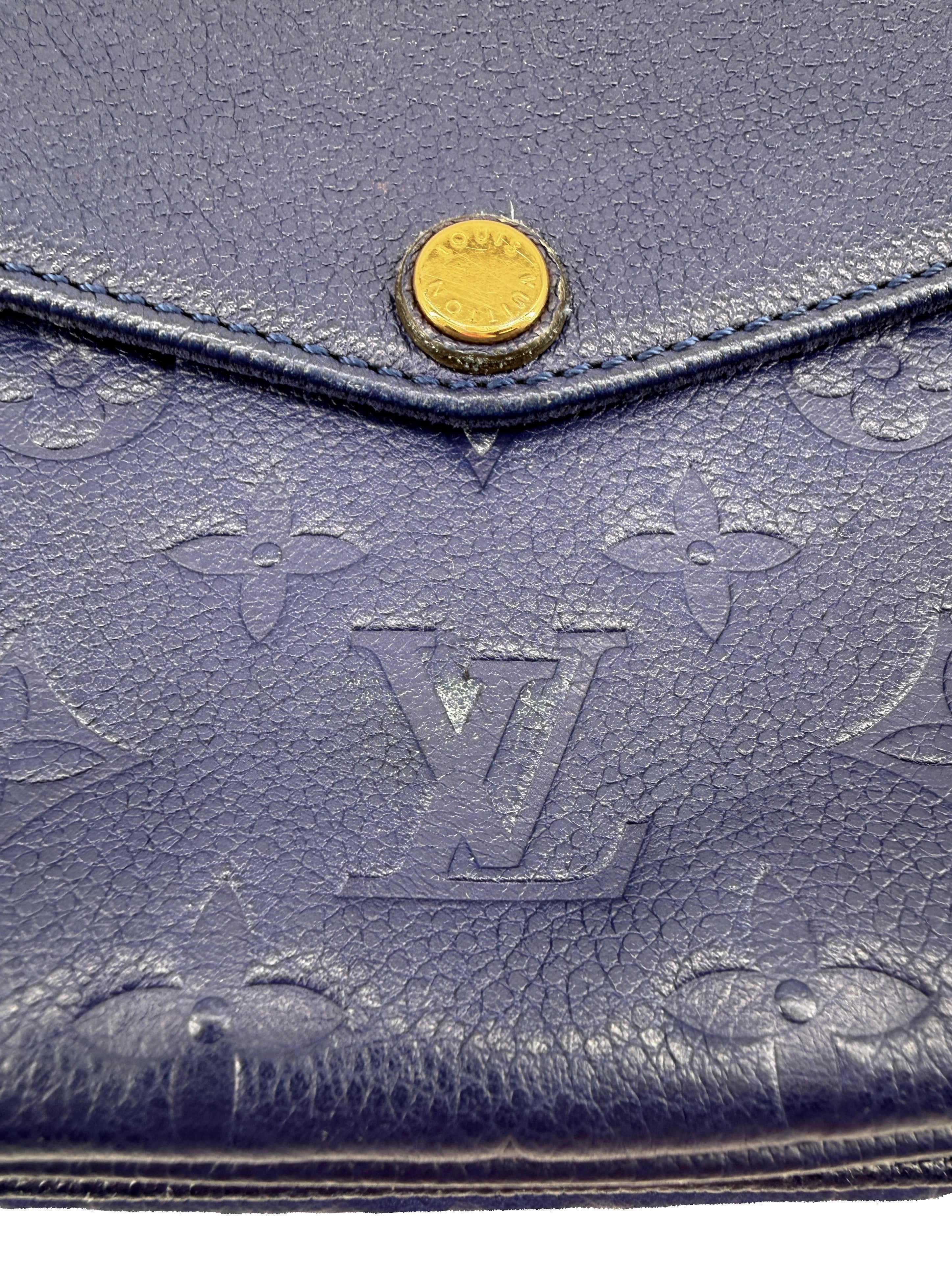 Louis Vuitton monogram navy empreinte leather Twice crossbody AR2185