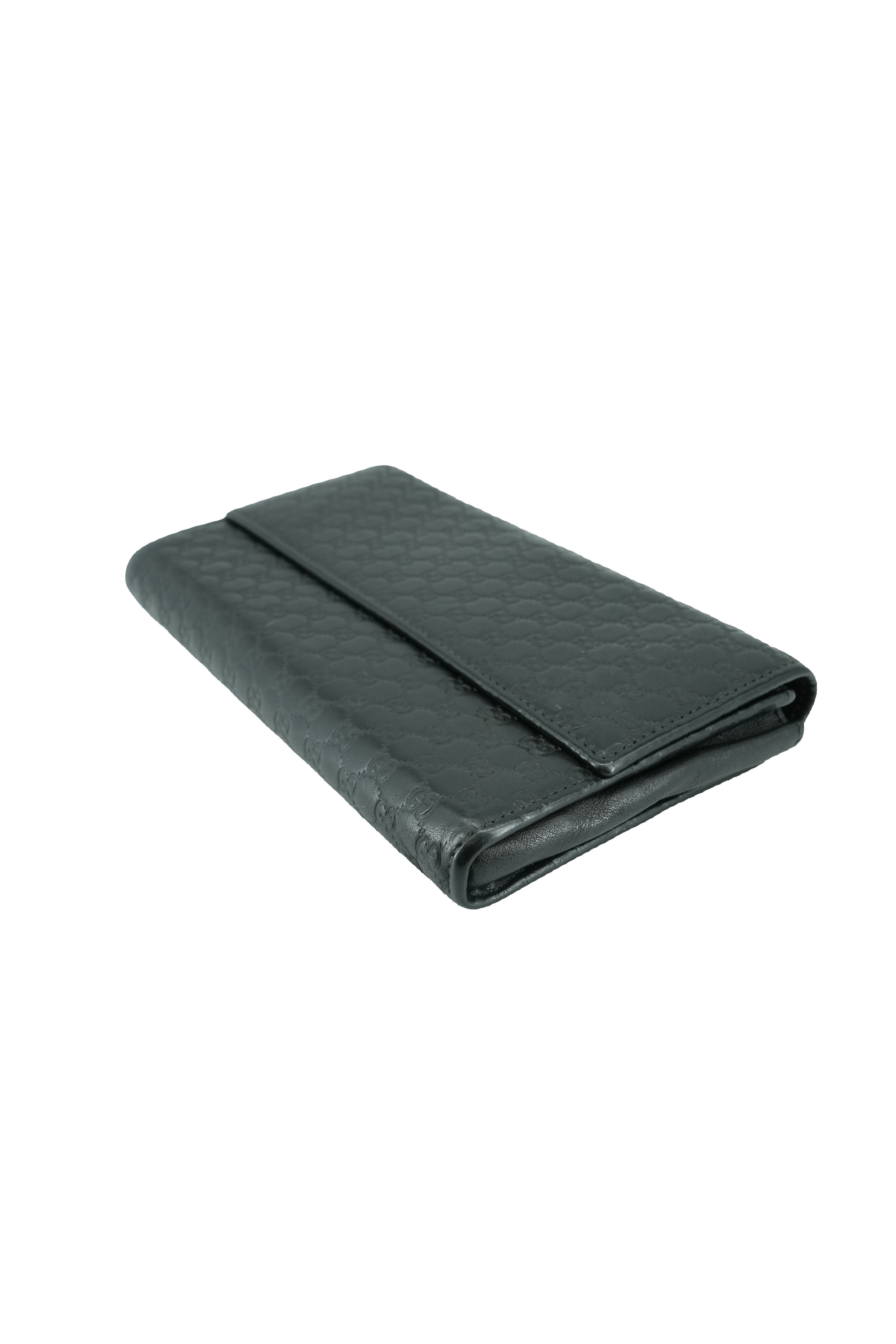 Gucci black Microguccissima documents wallet 309651-0416