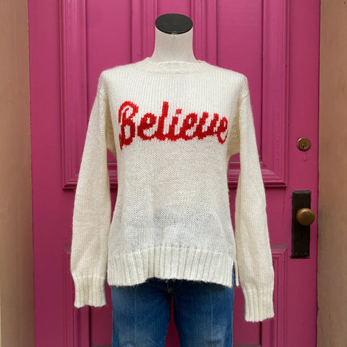 Wooden Ships cream believe sweater size XS/S