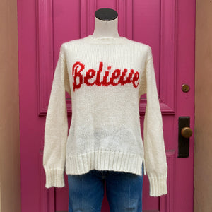 Wooden Ships cream believe sweater size XS/S