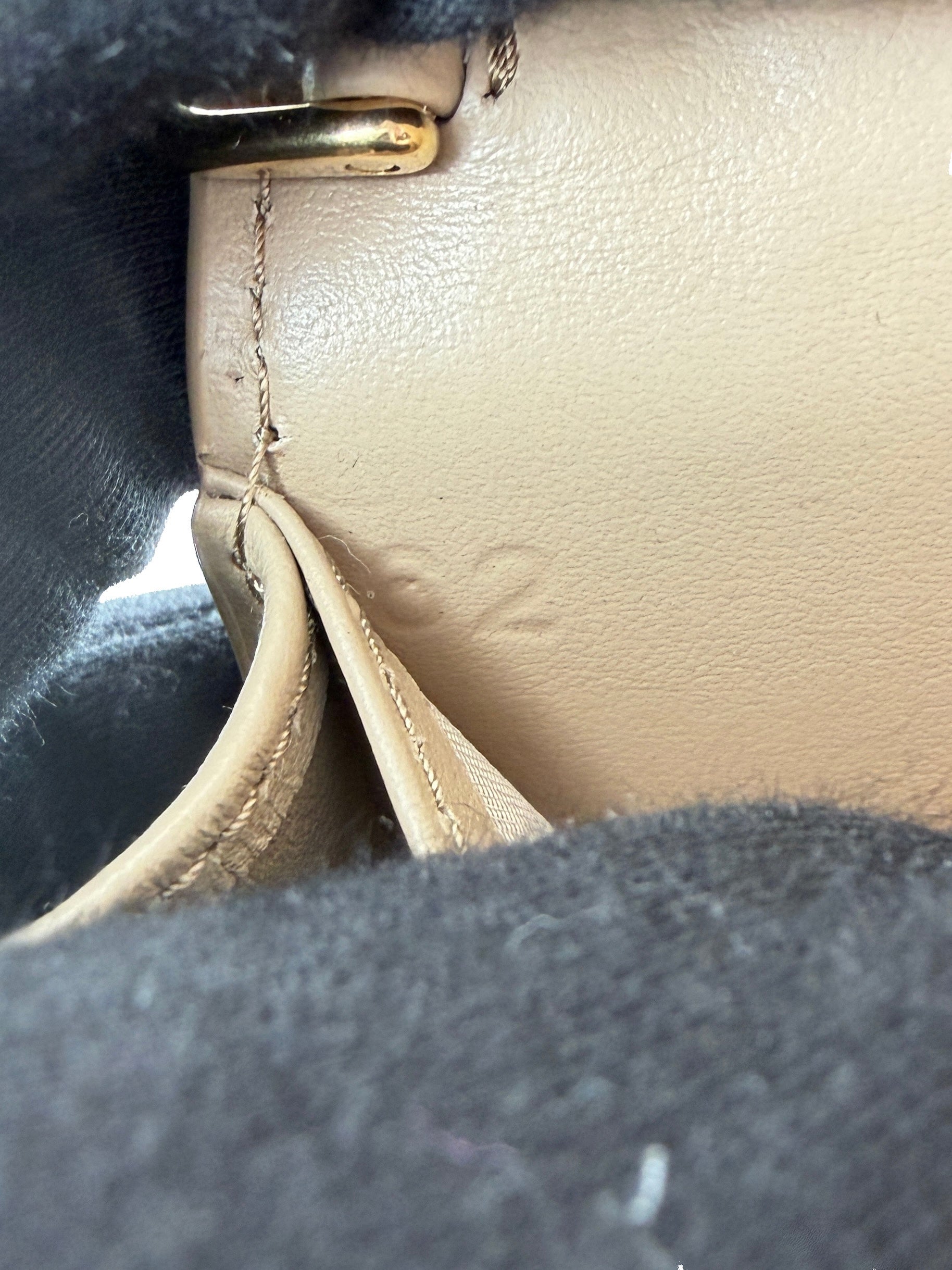 Prada beige symbol card holder with strap 62