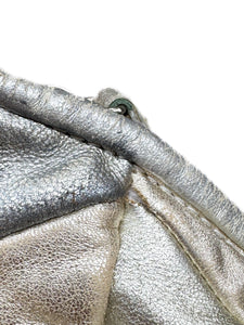 Miu Miu gold & silver nappa leather patchwork bag 122