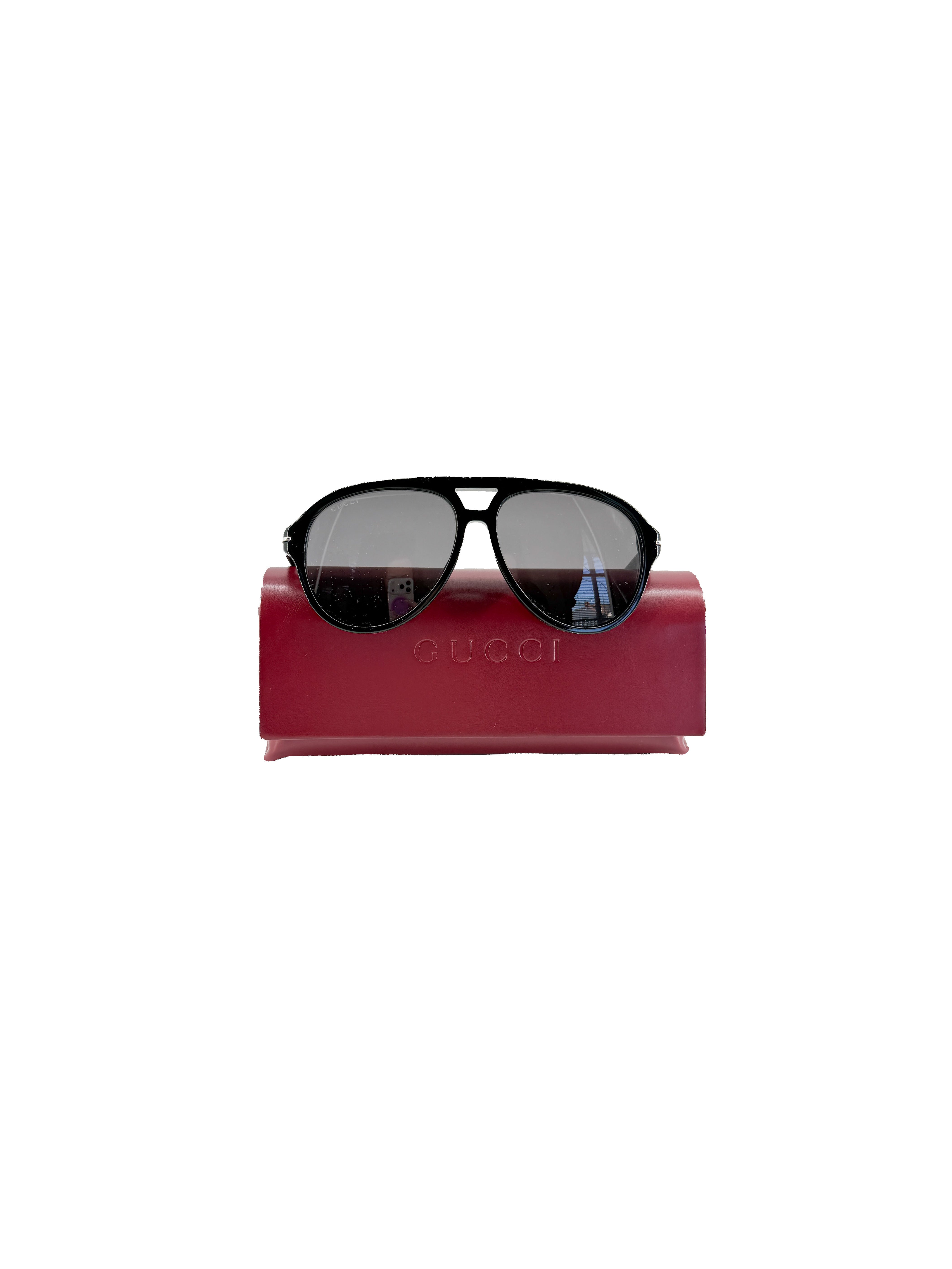 Gucci black aviator sunglasses GG1443S ZMJ17A1A4H