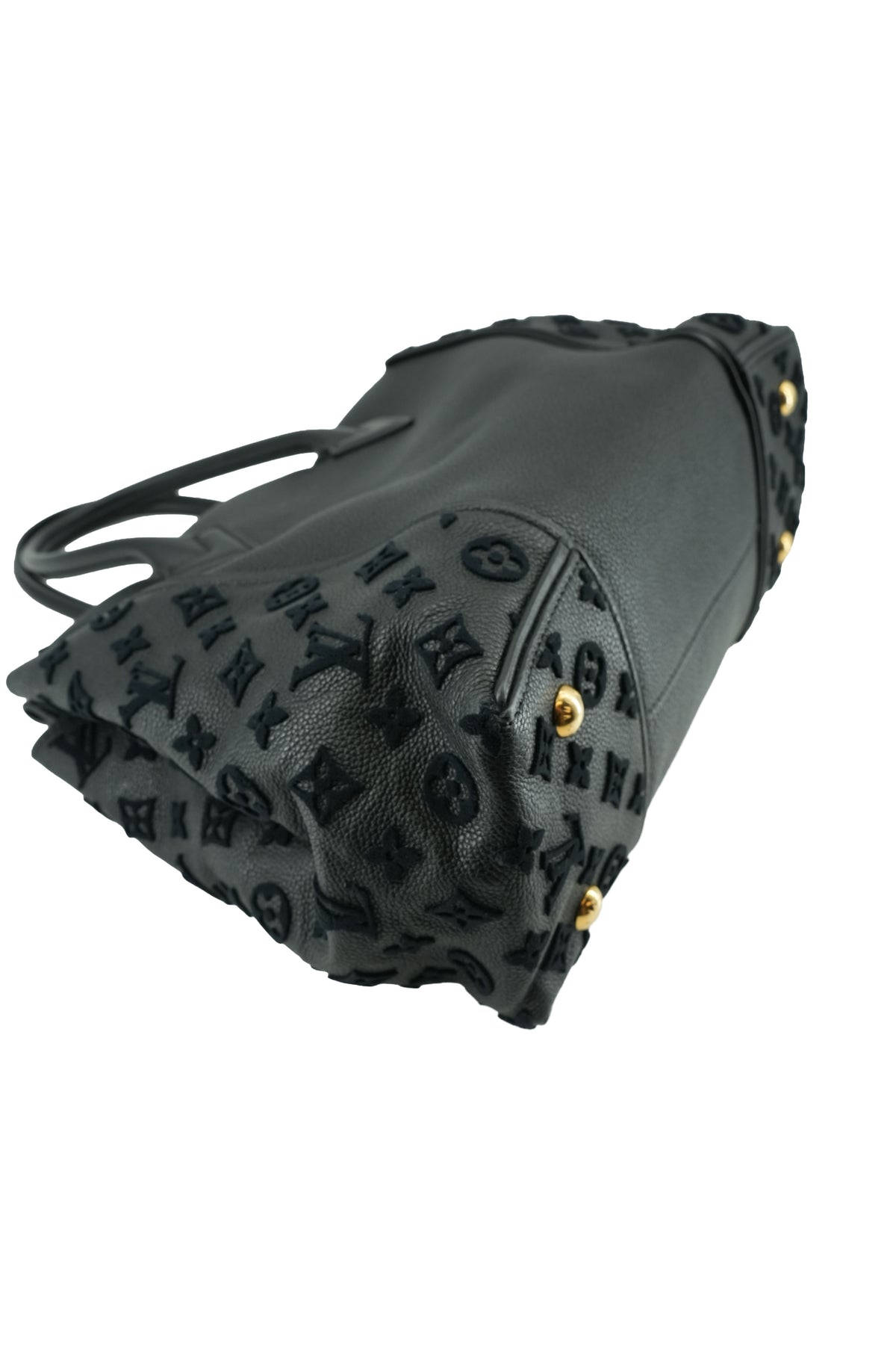 Louis Vuitton monogram black W tote PM TR0175