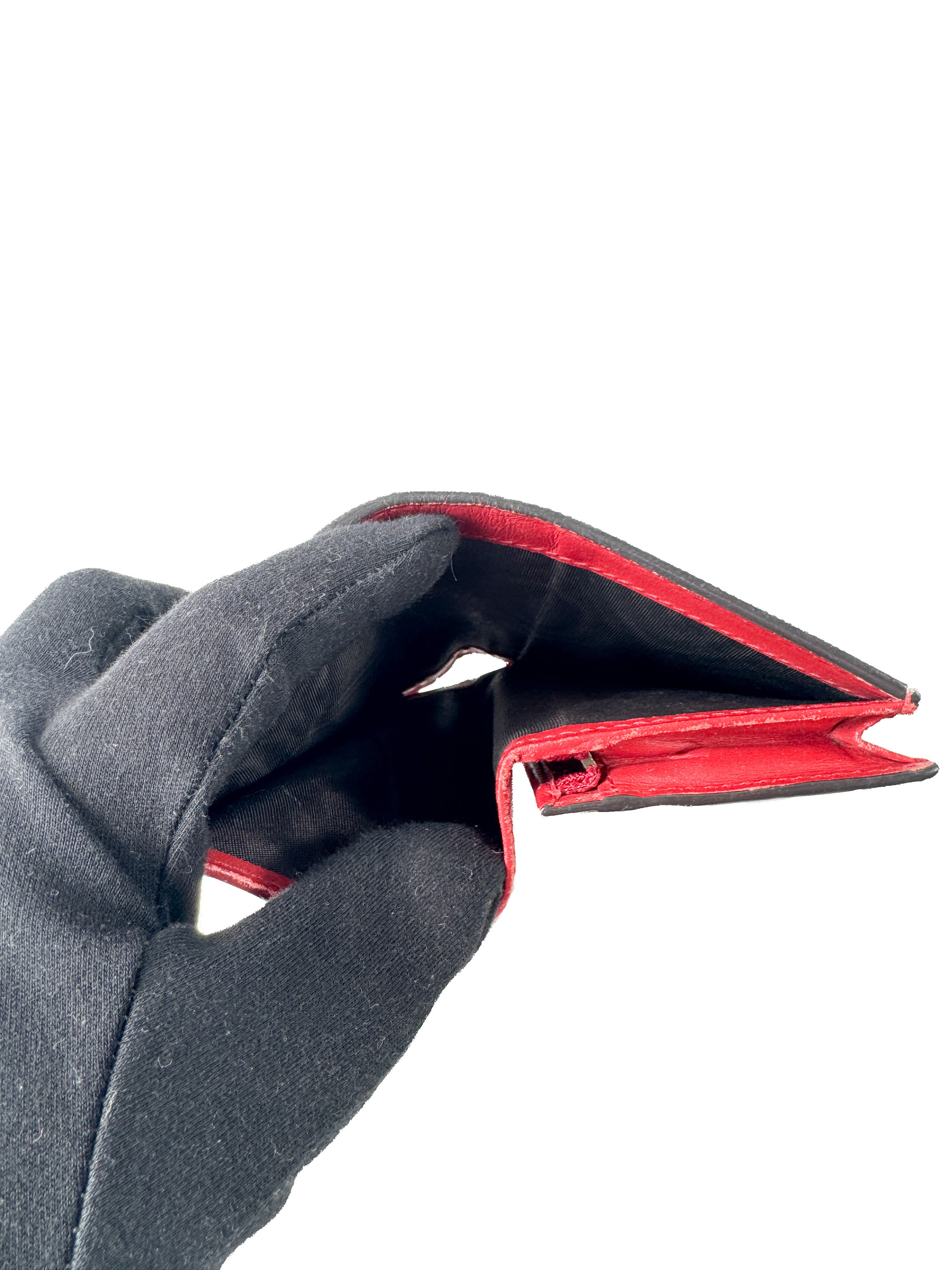 Gucci GG Supreme signature cherry cardholder wallet 476050-1147