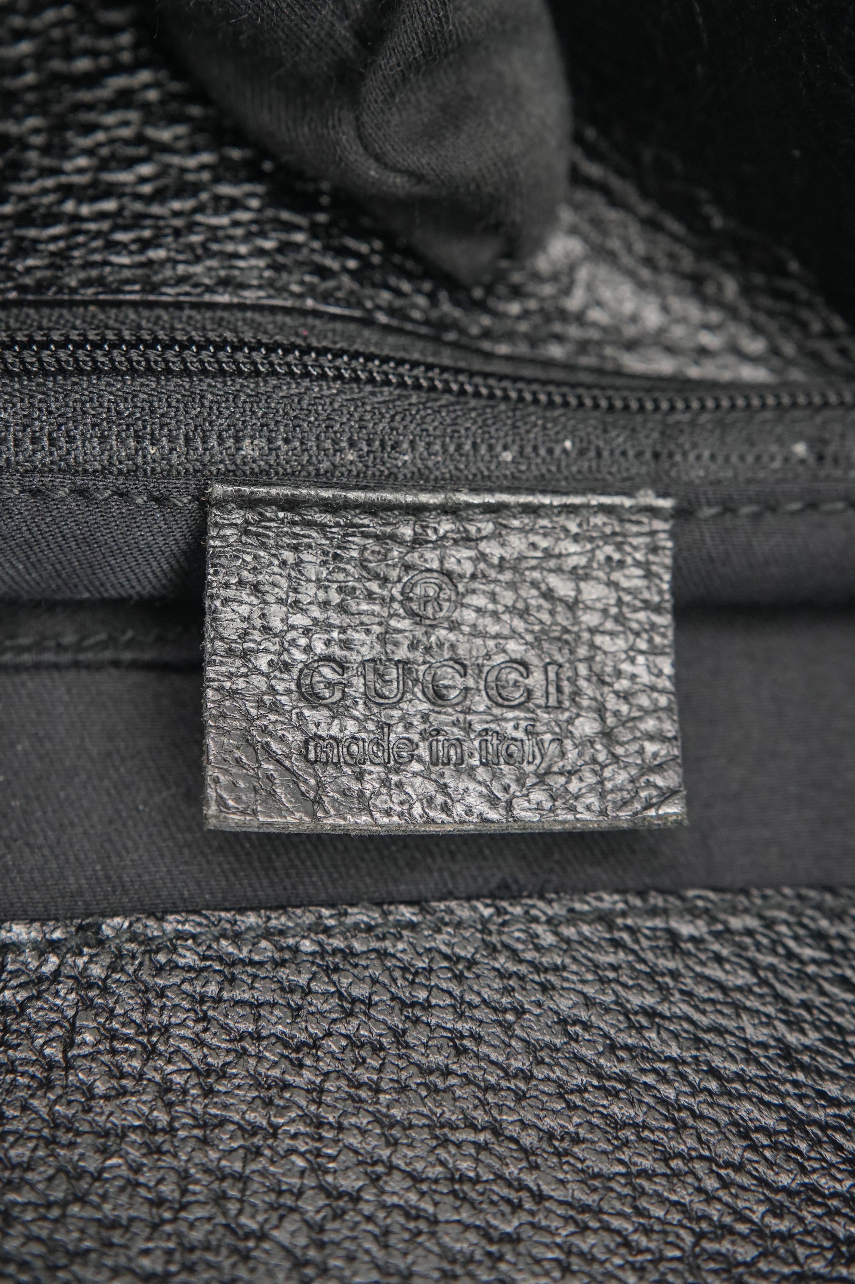 Gucci black signature cloth Eclipse bag 120842 208993