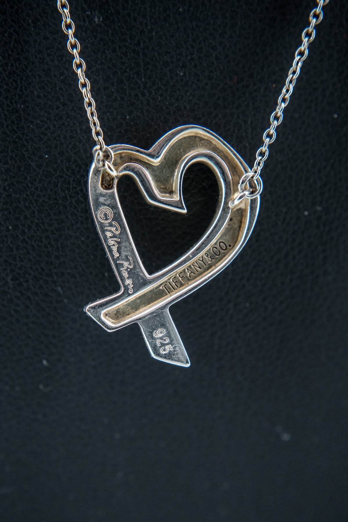 Tiffany & Co Paloma Picasso Loving Heart sterling silver necklace