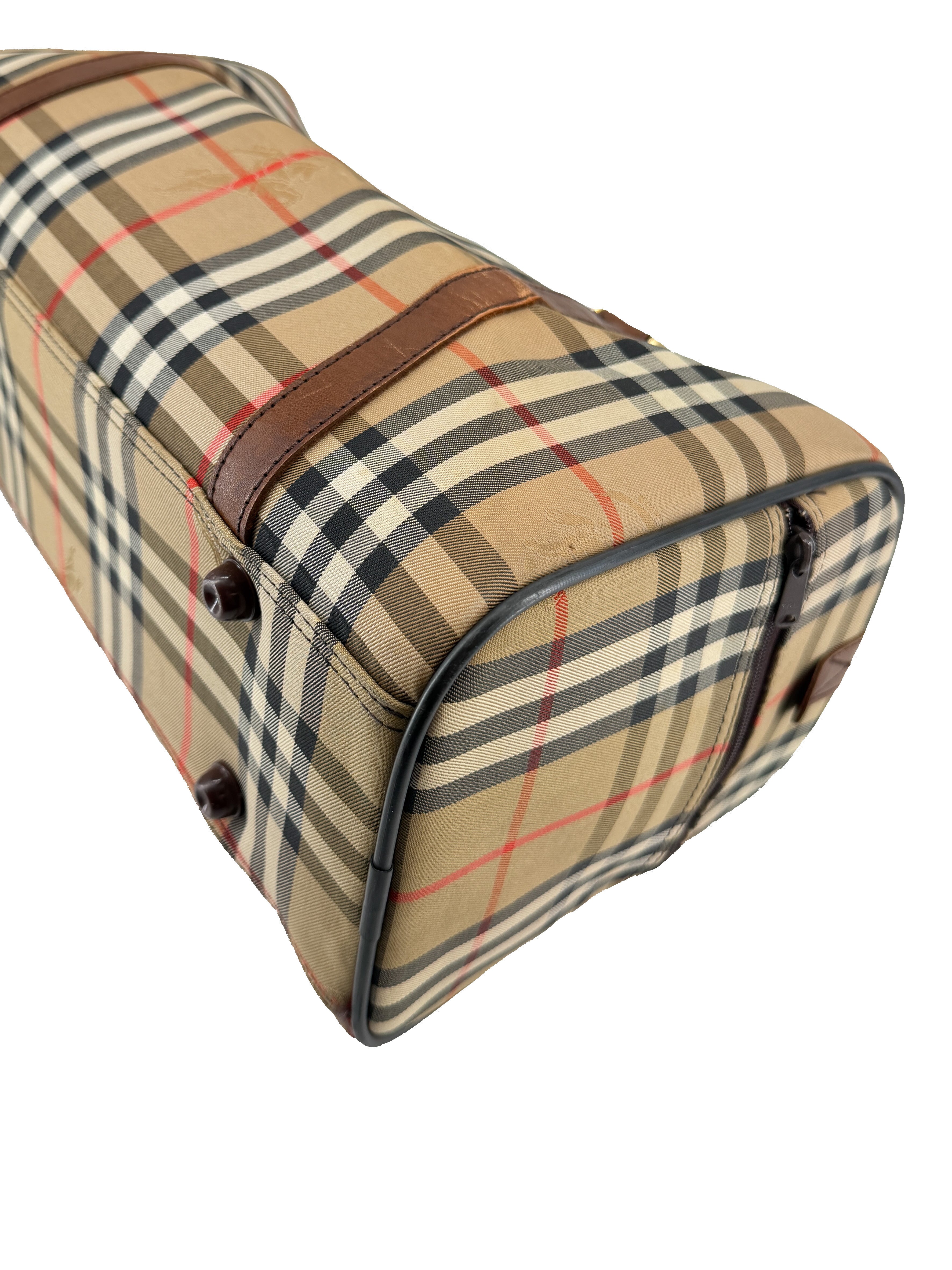 Burberrys vintage check Boston duffle