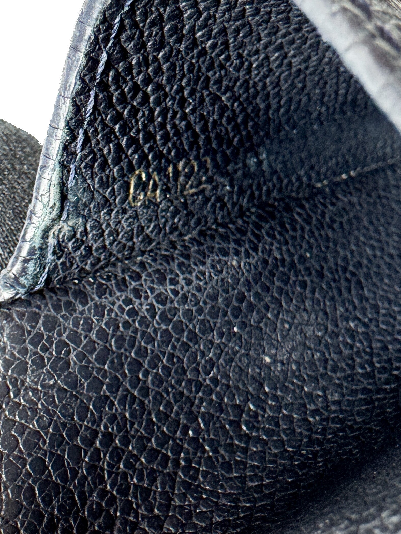 Louis Vuitton dark navy empreinte leather cigarette case  CA1122