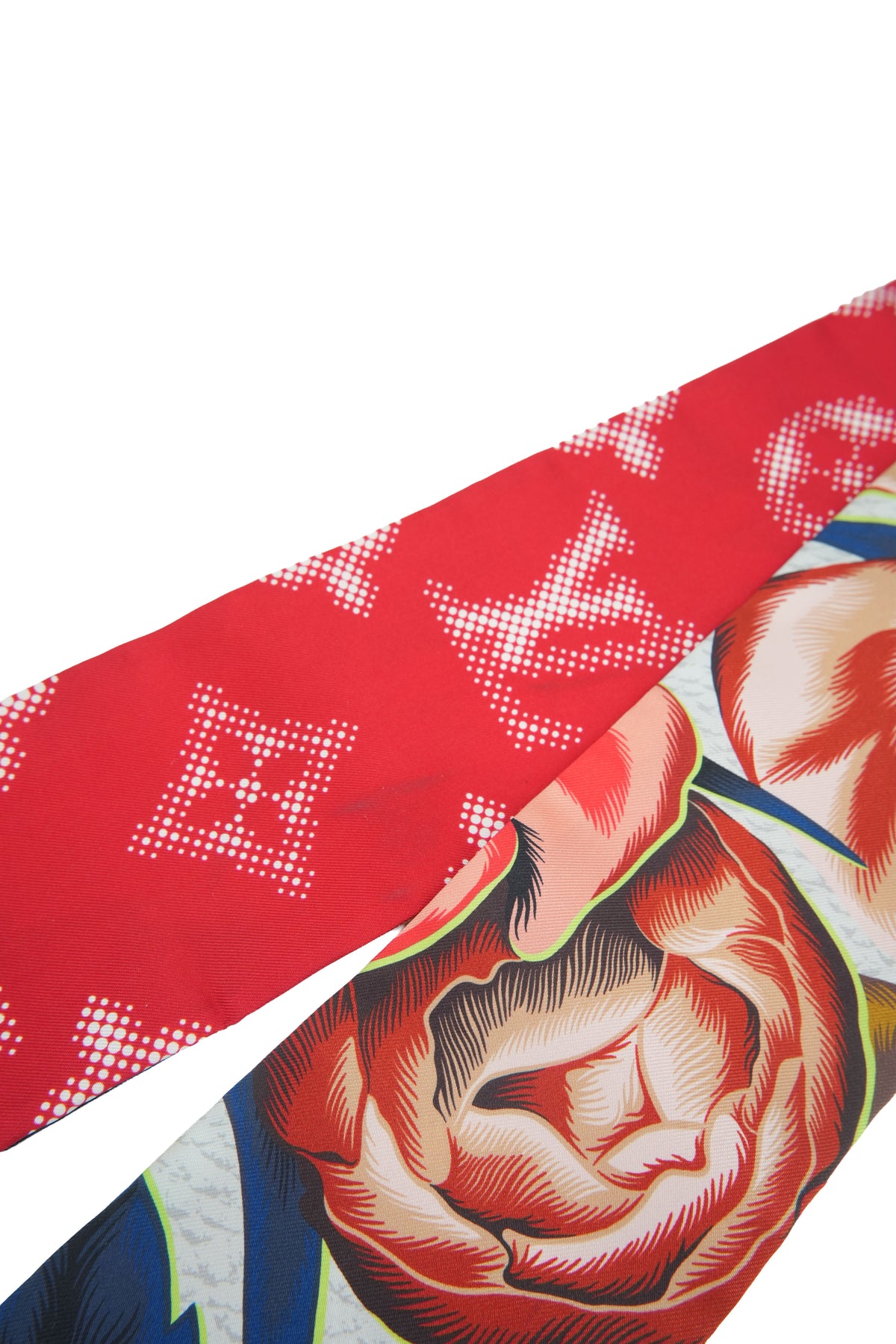 Louis Vuitton red Malle de Fleurs bandeau HS0261