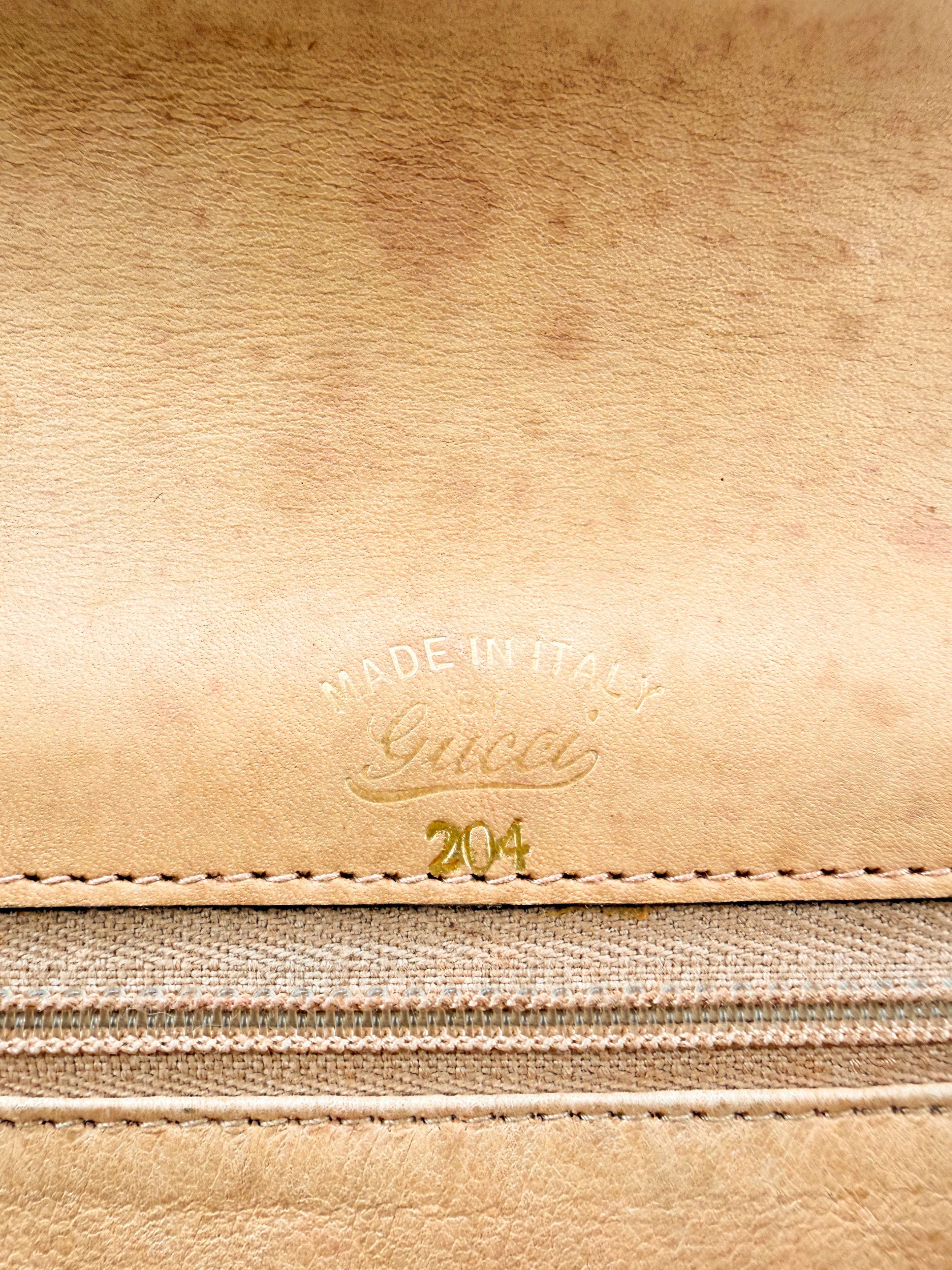 Gucci brown suede vintage GG shoulder bag 204