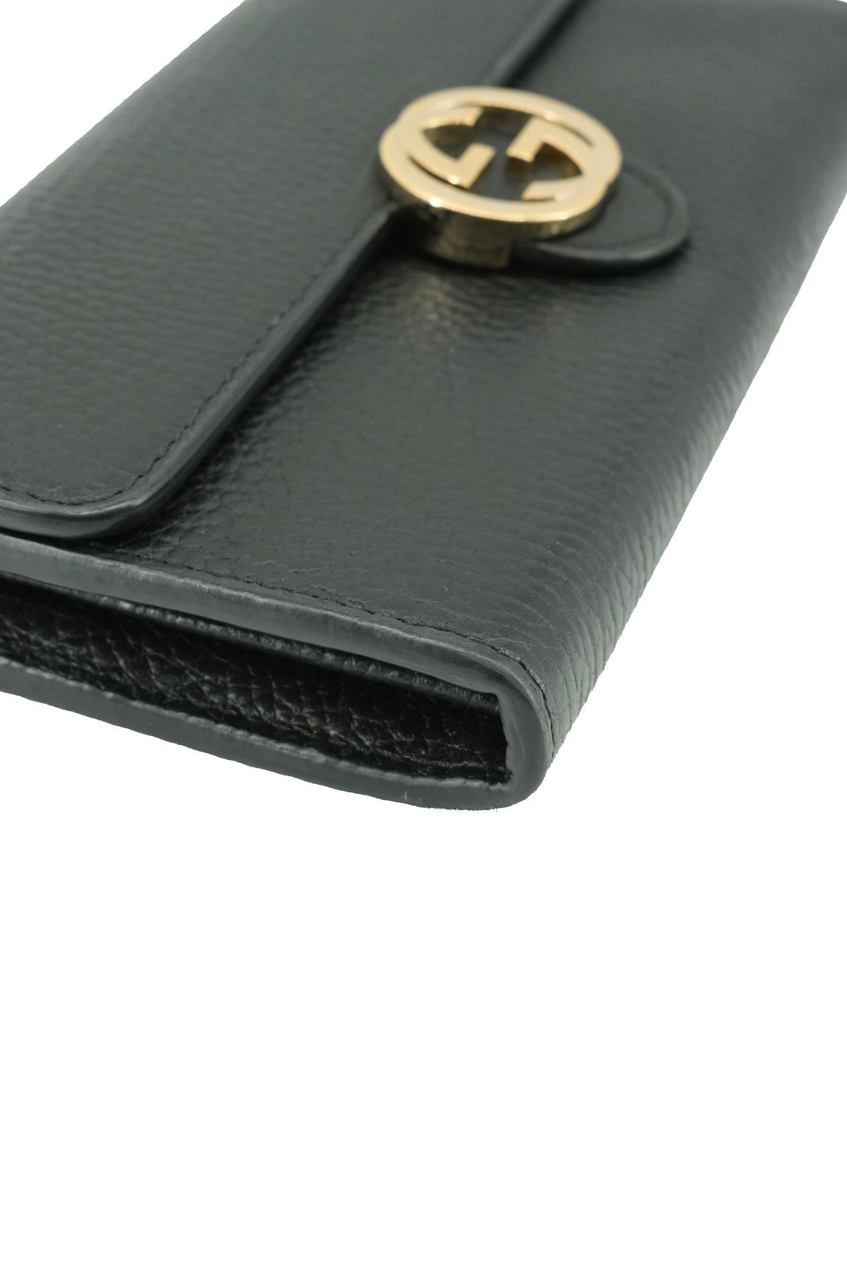Gucci black long Interlocking GG wallet 598166 525040