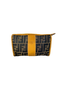 Fendi pequin striped vintage zip pouch