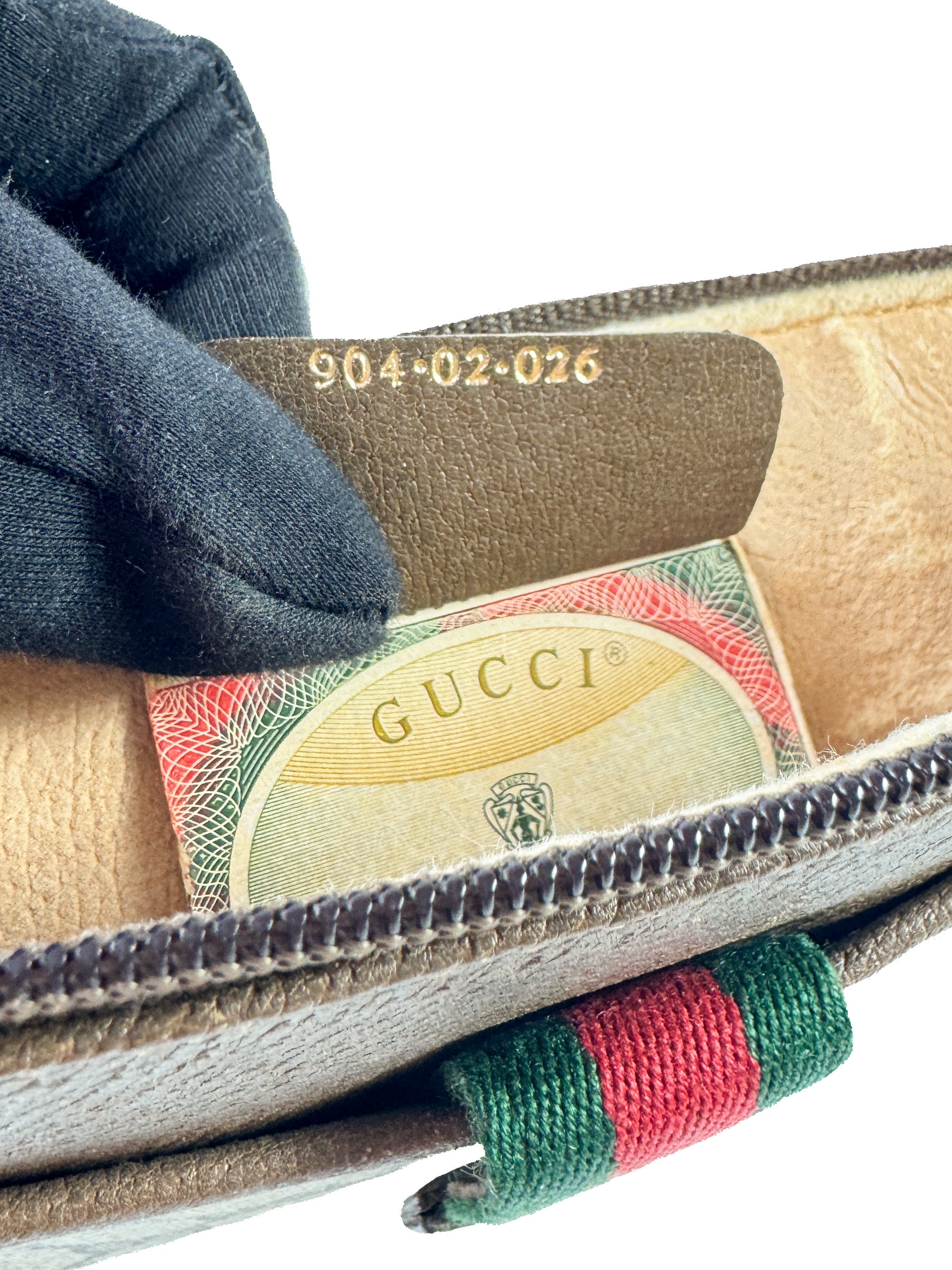 Gucci brown vintage Sherry line crossbody 90402026