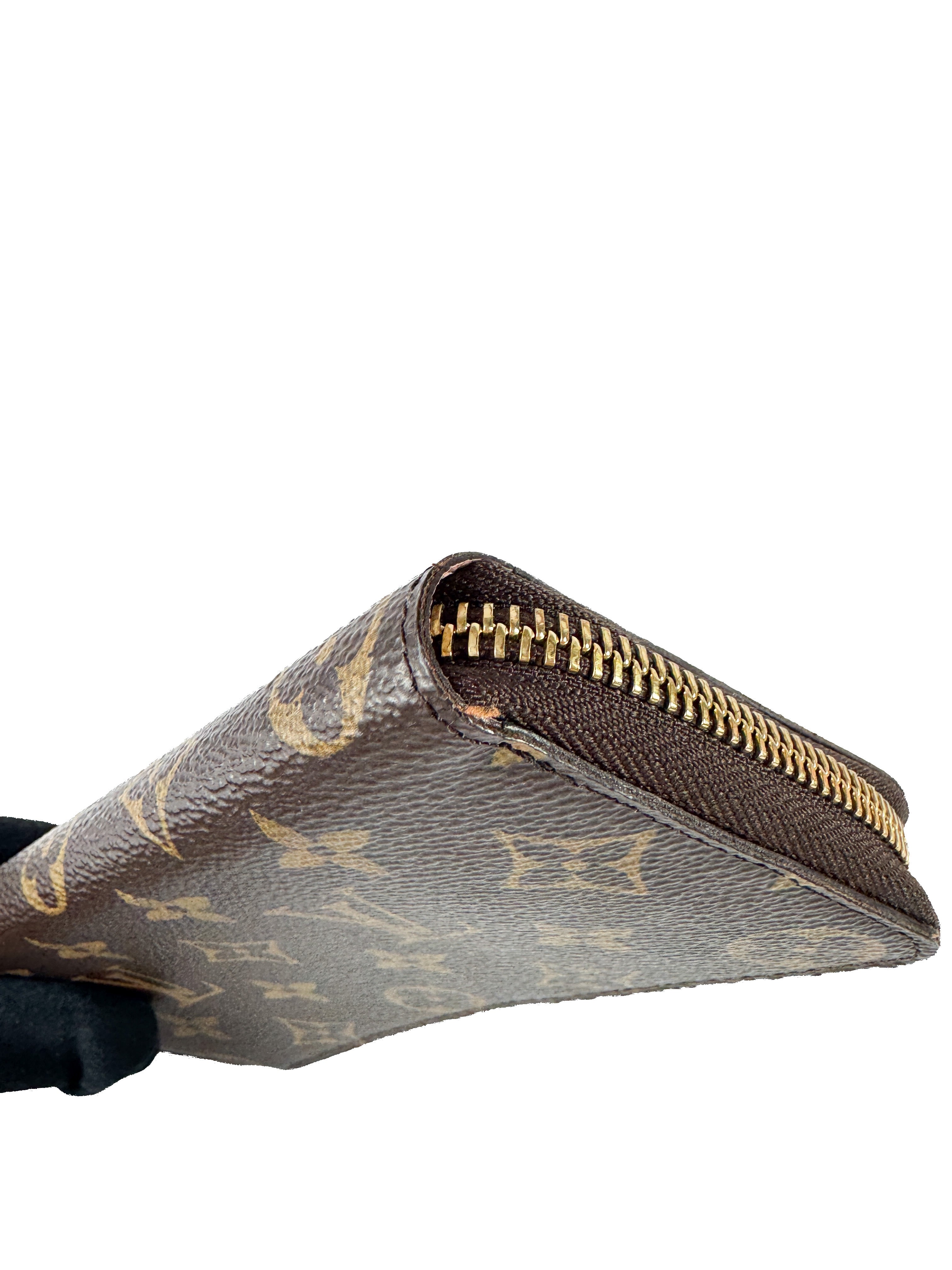 Louis Vuitton monogram Rose Ballerine Clemence wallet CA2157 retail $620