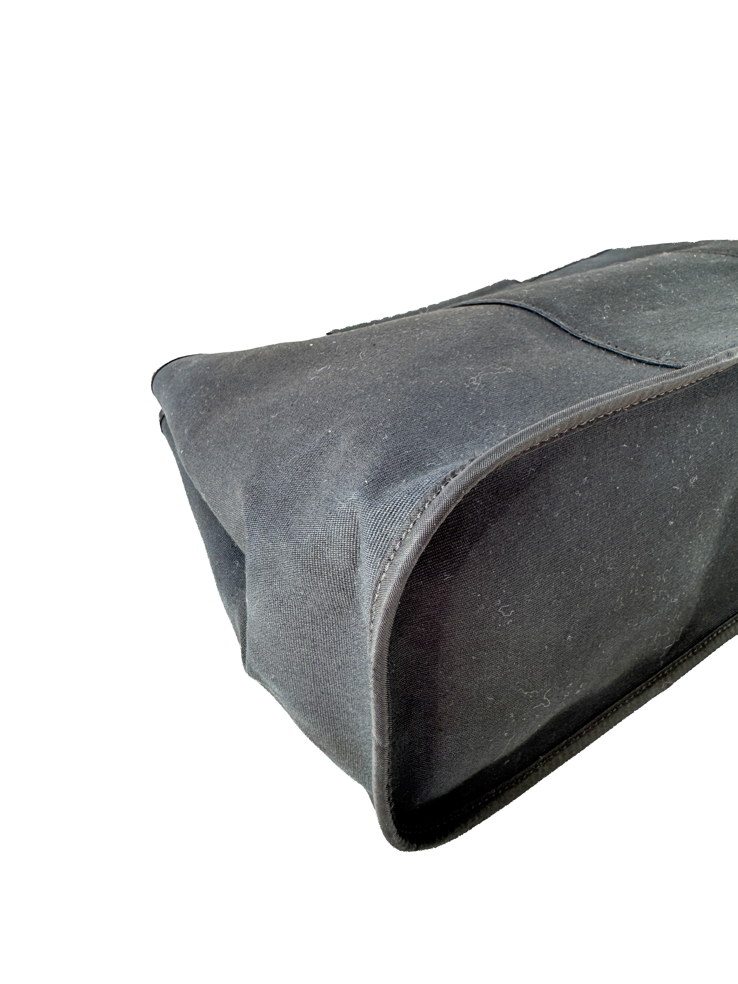 Hermès black Elan Cabag canvas tote 39 (2008)