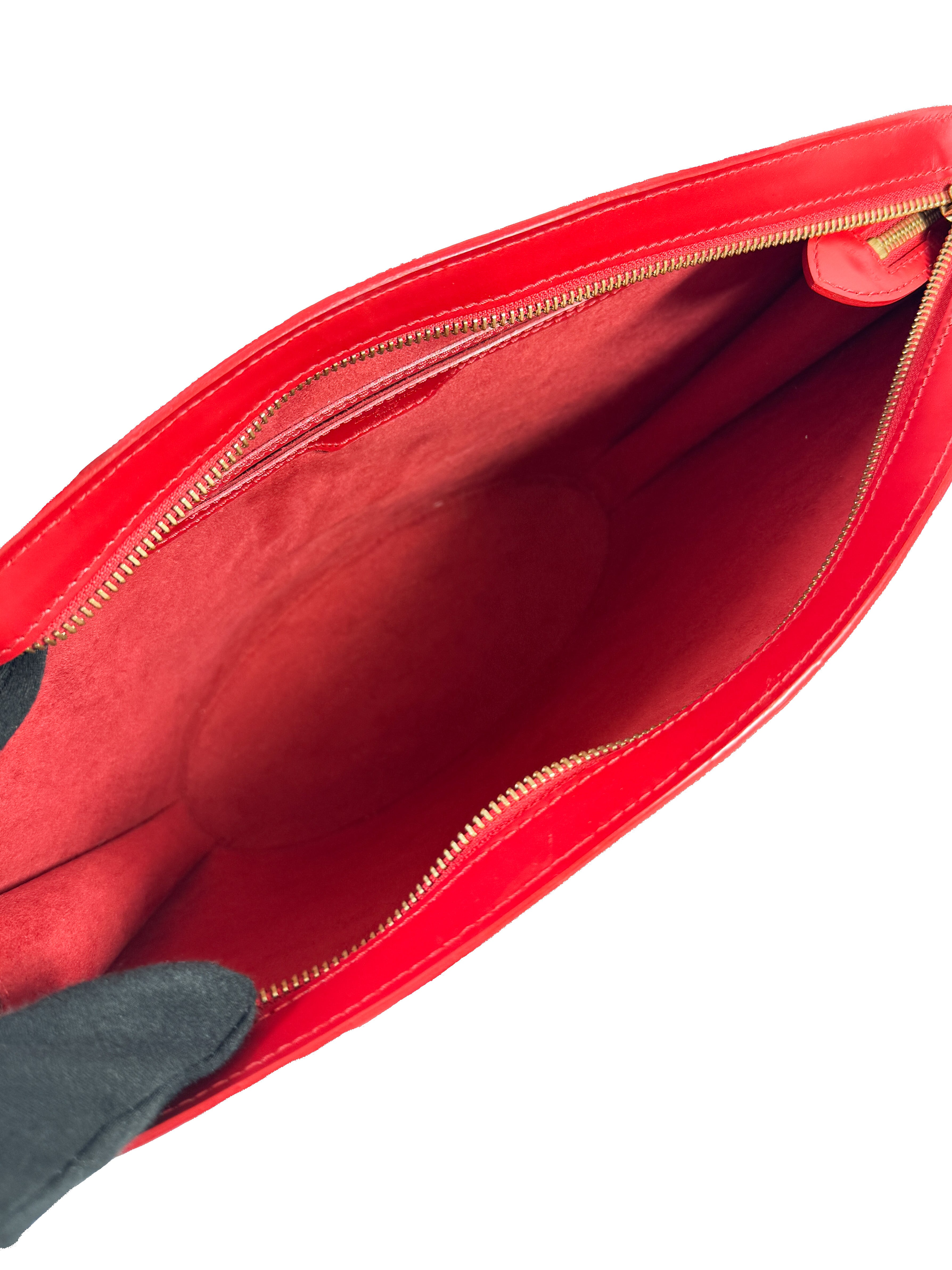 Louis Vuitton red epi leather Saint Jacques GM AR0035