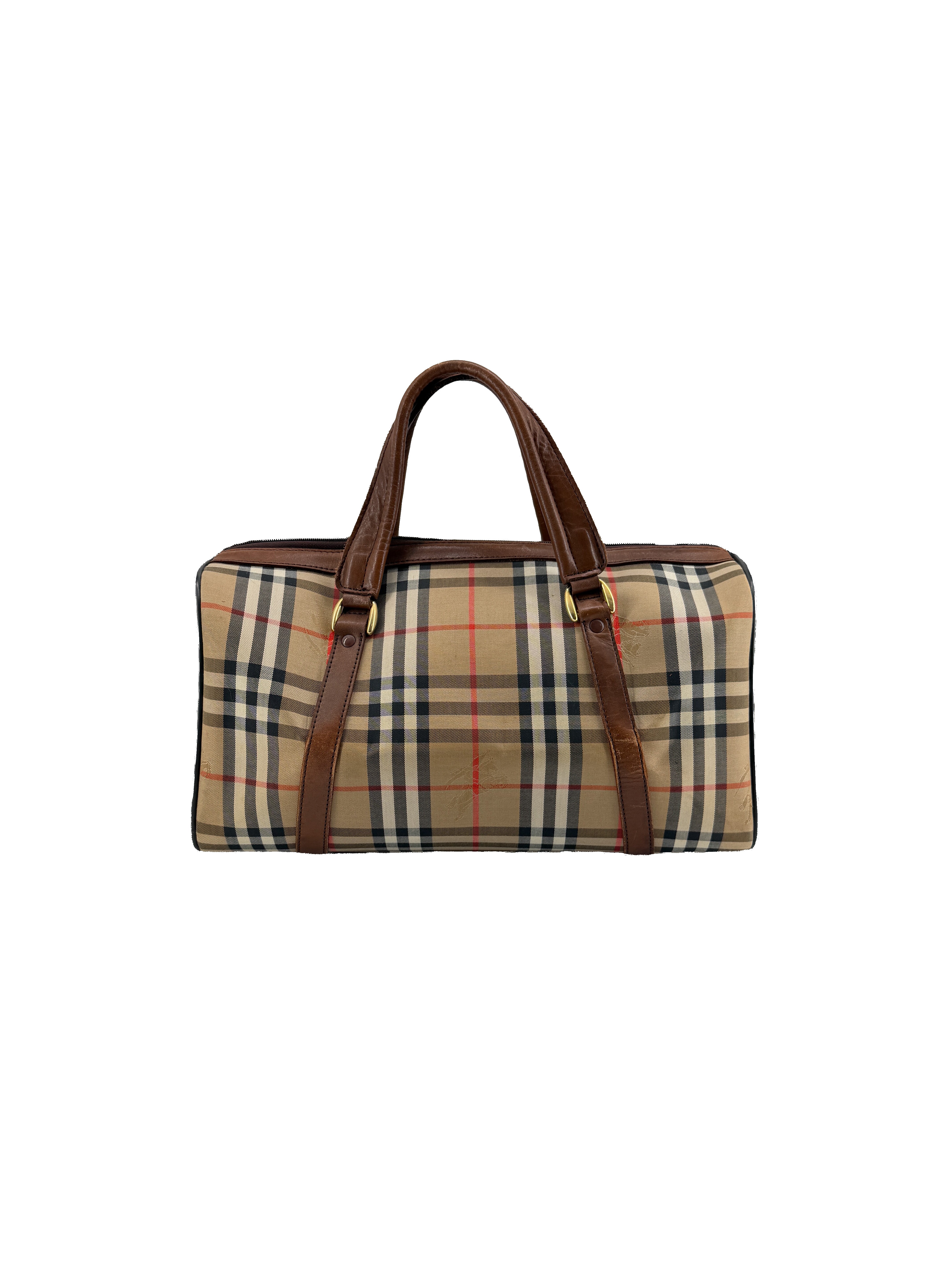 Burberrys vintage check Boston duffle