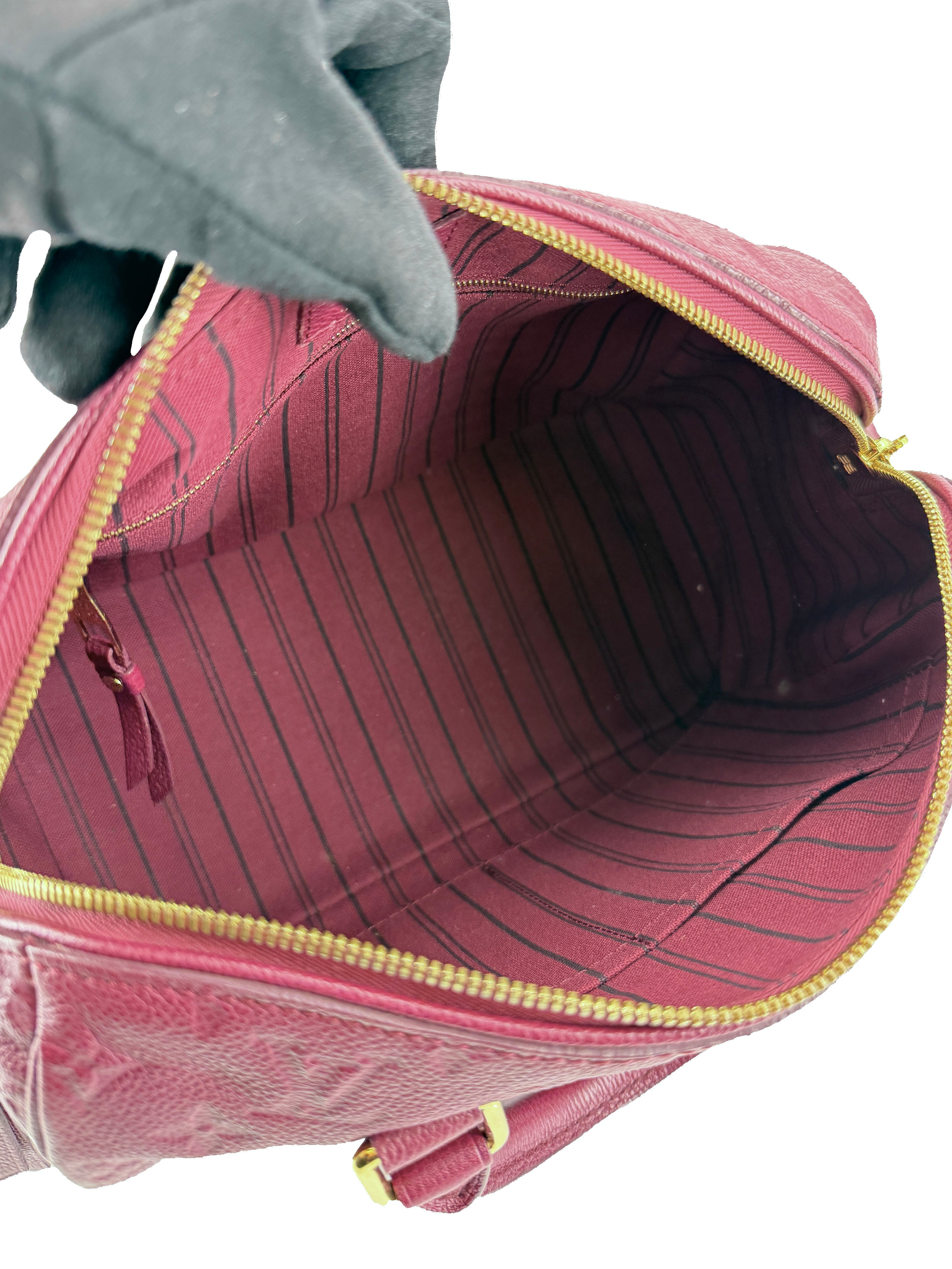 Louis Vuitton monogram empreinte Aurore Speedy 25 bandouliere SP3192