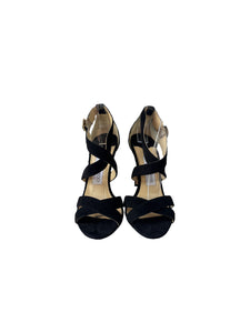 Jimmy Choo black suede Lottie heels size 37 (7)