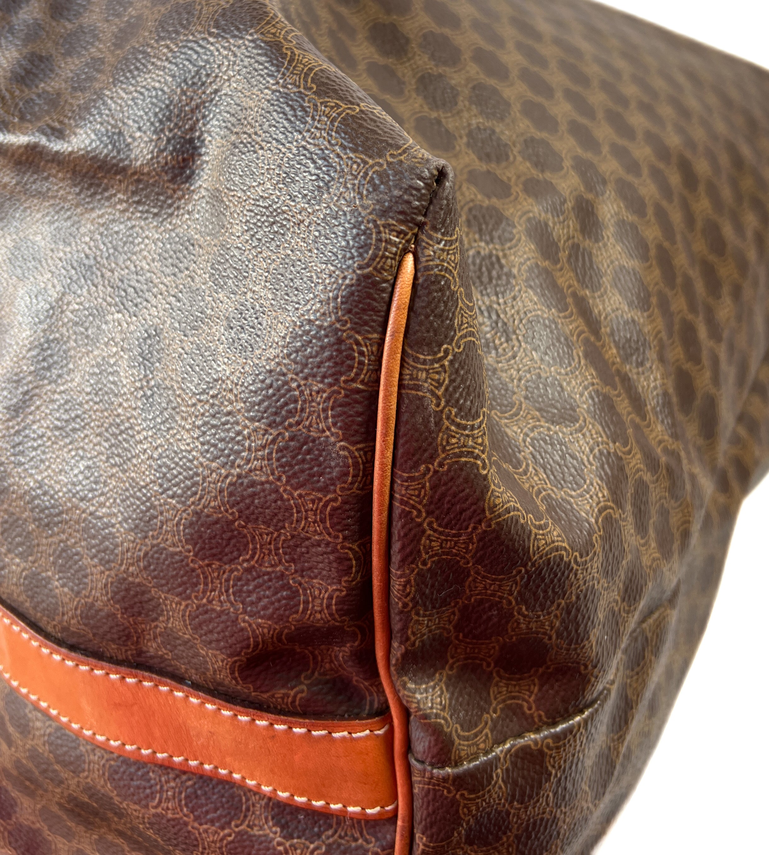 Celine vintage Triomphe macadam travel bag