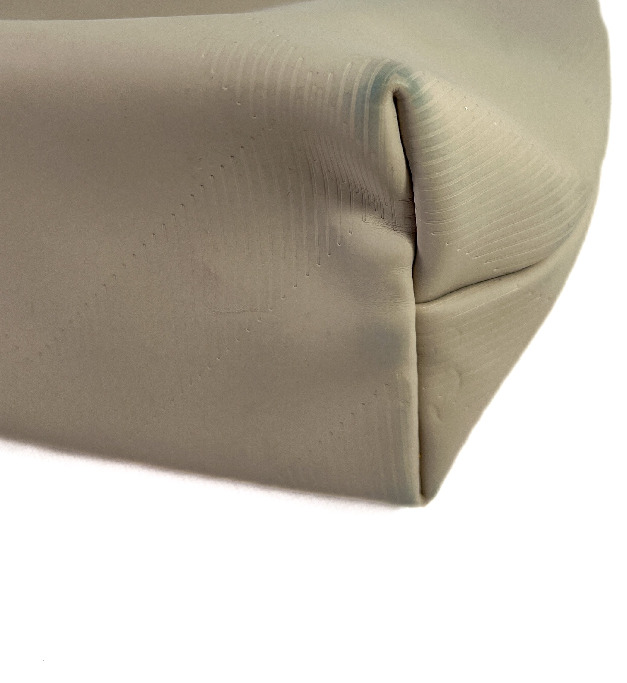 Burberry gray/beige zip pouch