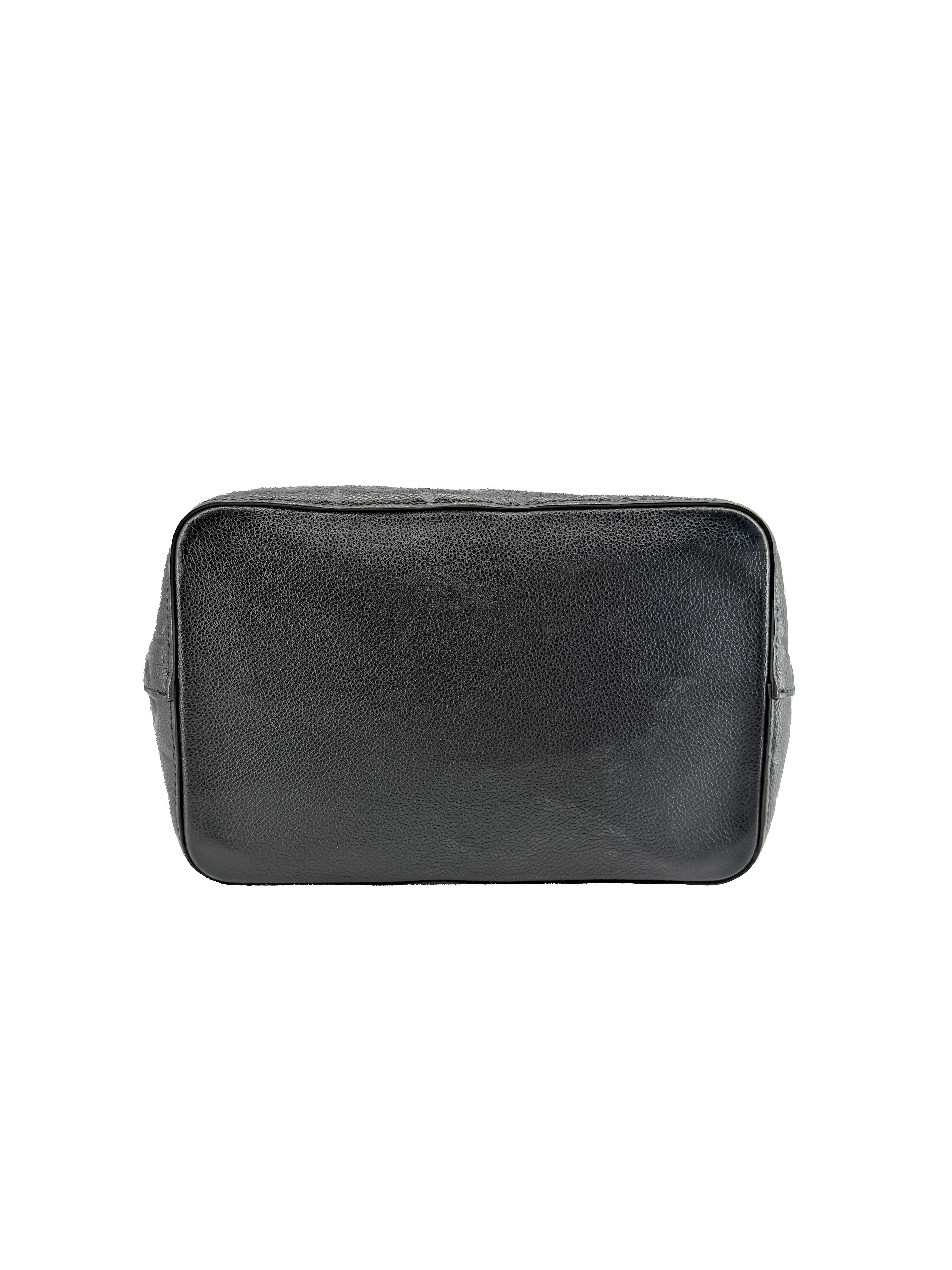 Louis Vuitton black empreinte leather NeoNoe MM NFC