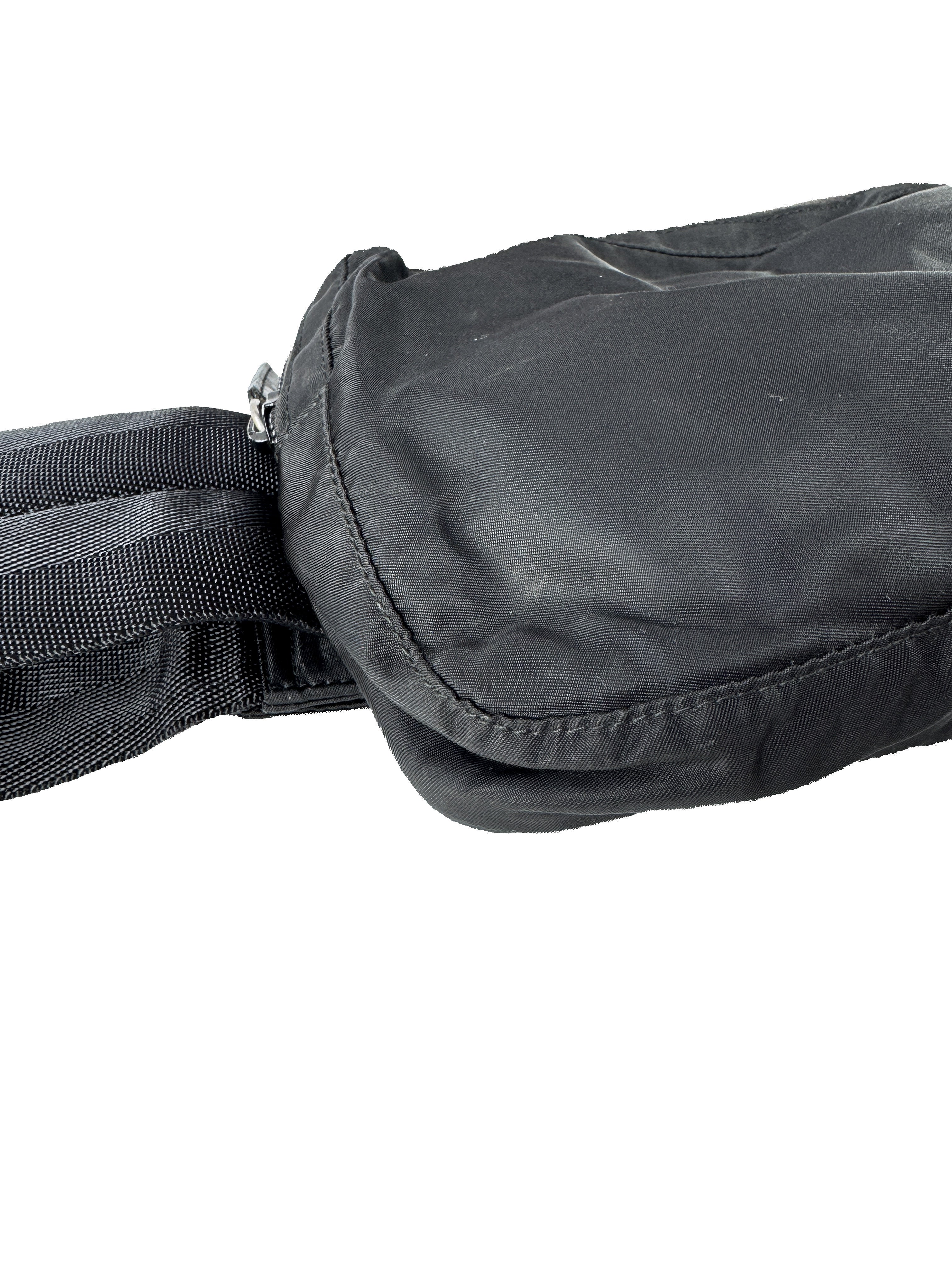 Prada black nylon belt bag 103