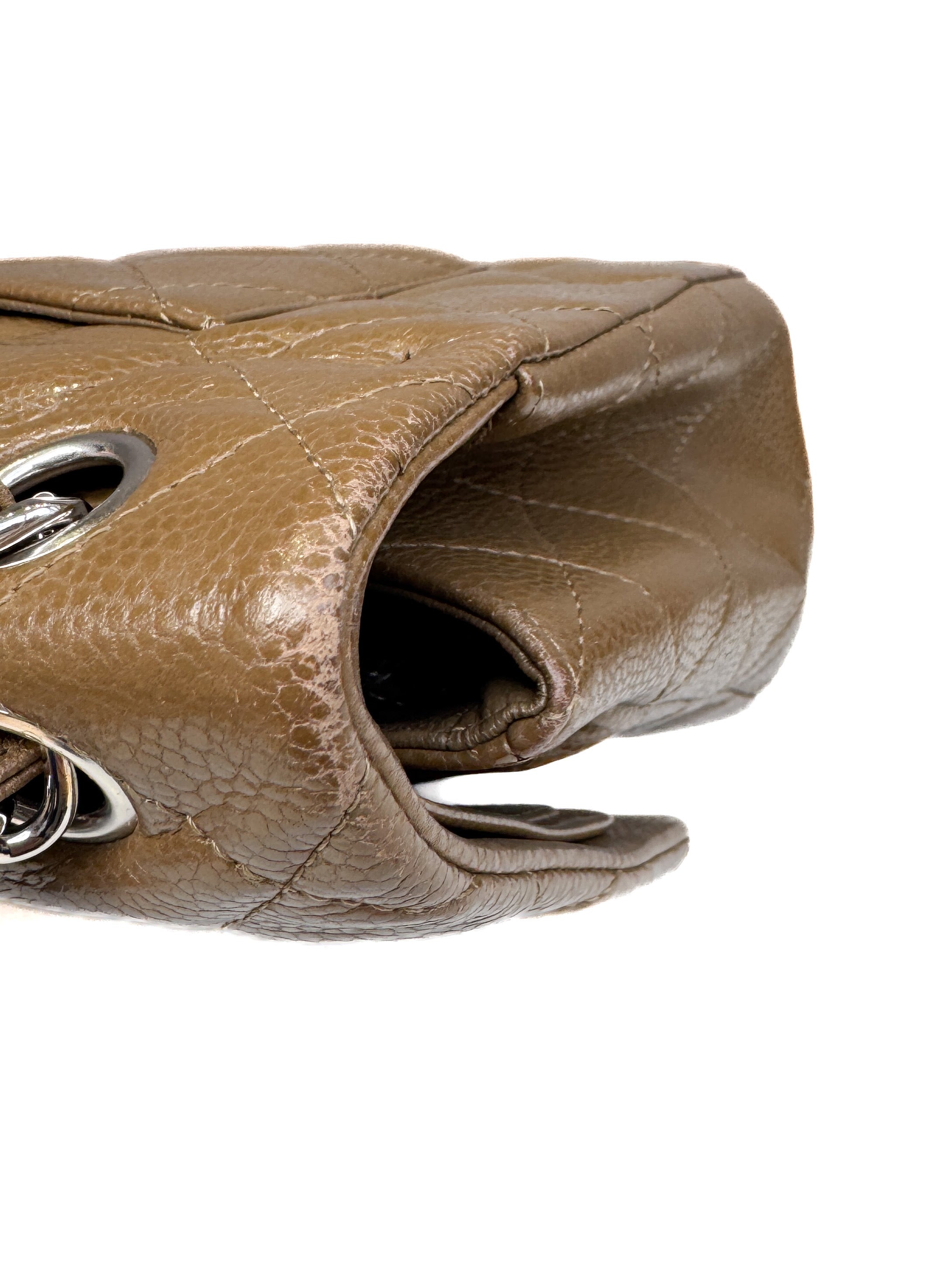 Chanel brown Caviar leather jumbo double flap 15146479