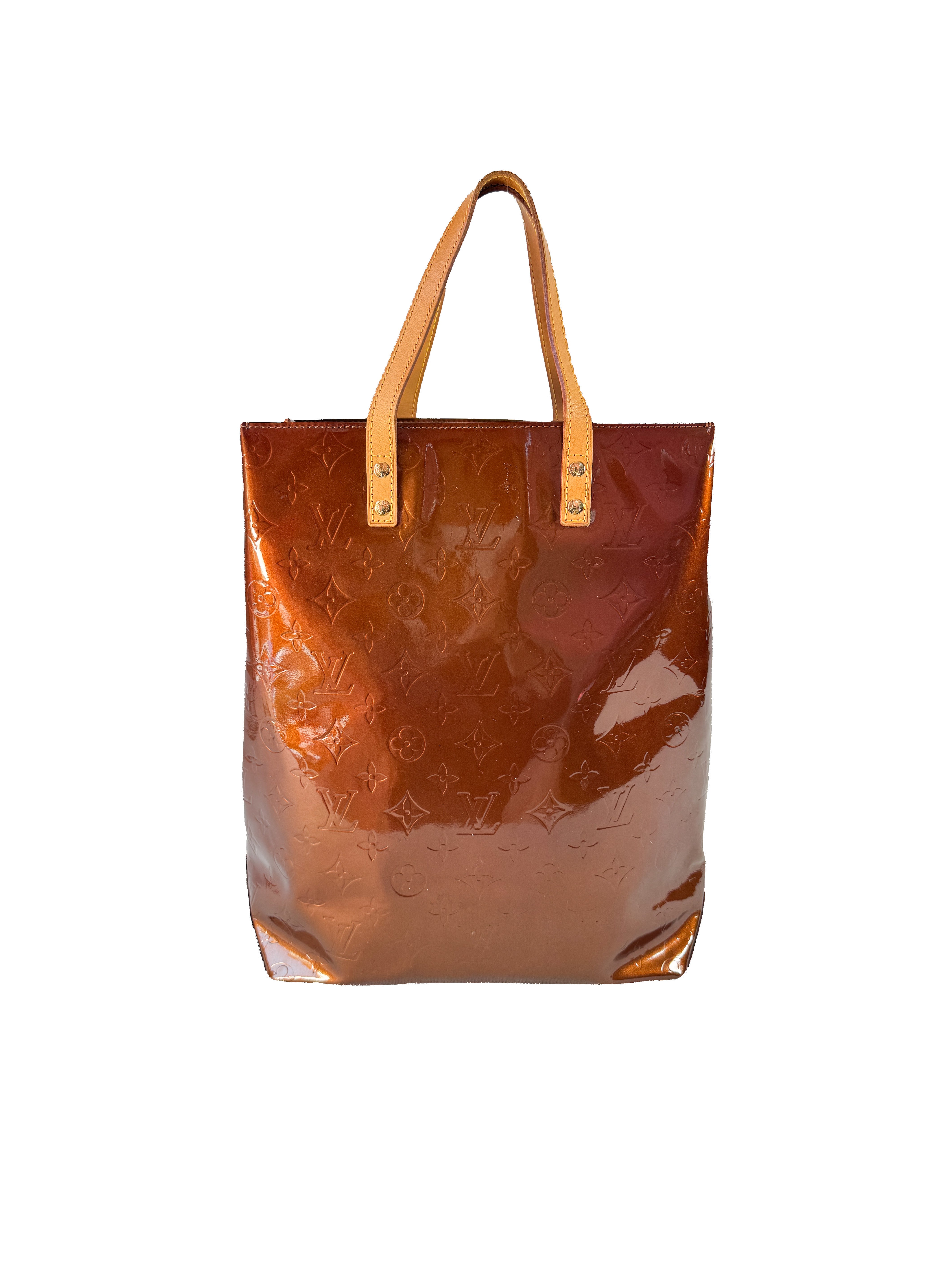 Louis Vuitton bronze vernis Reade MM tote