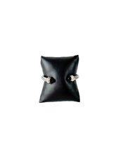 David Yurman 7mm sterling silver, 14k gold, black onyx cable classic