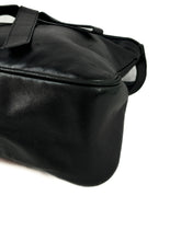 Moschino vintage black leather shoulder bag