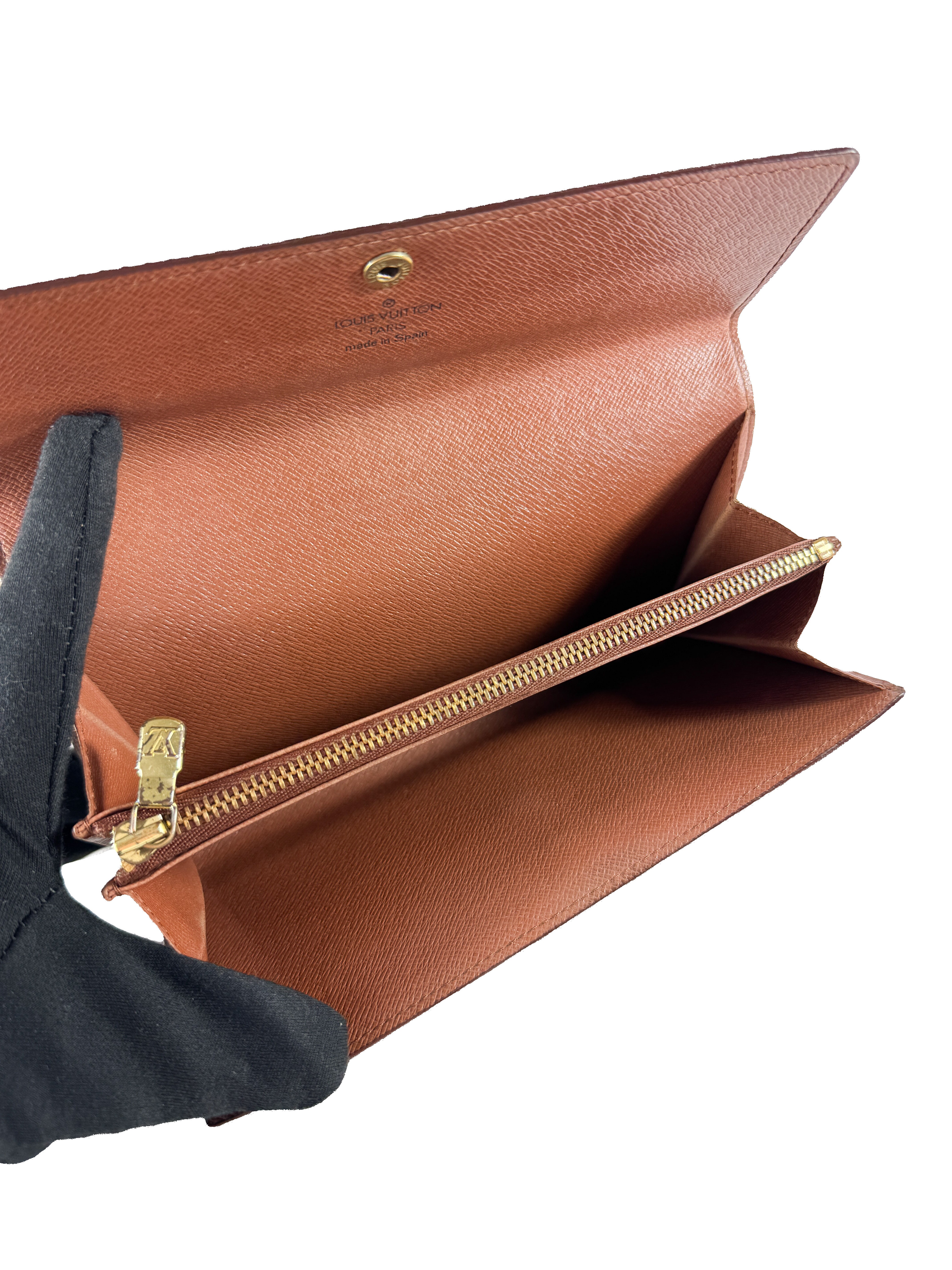 Louis Vuitton monogram vintage Sarah wallet CA0995