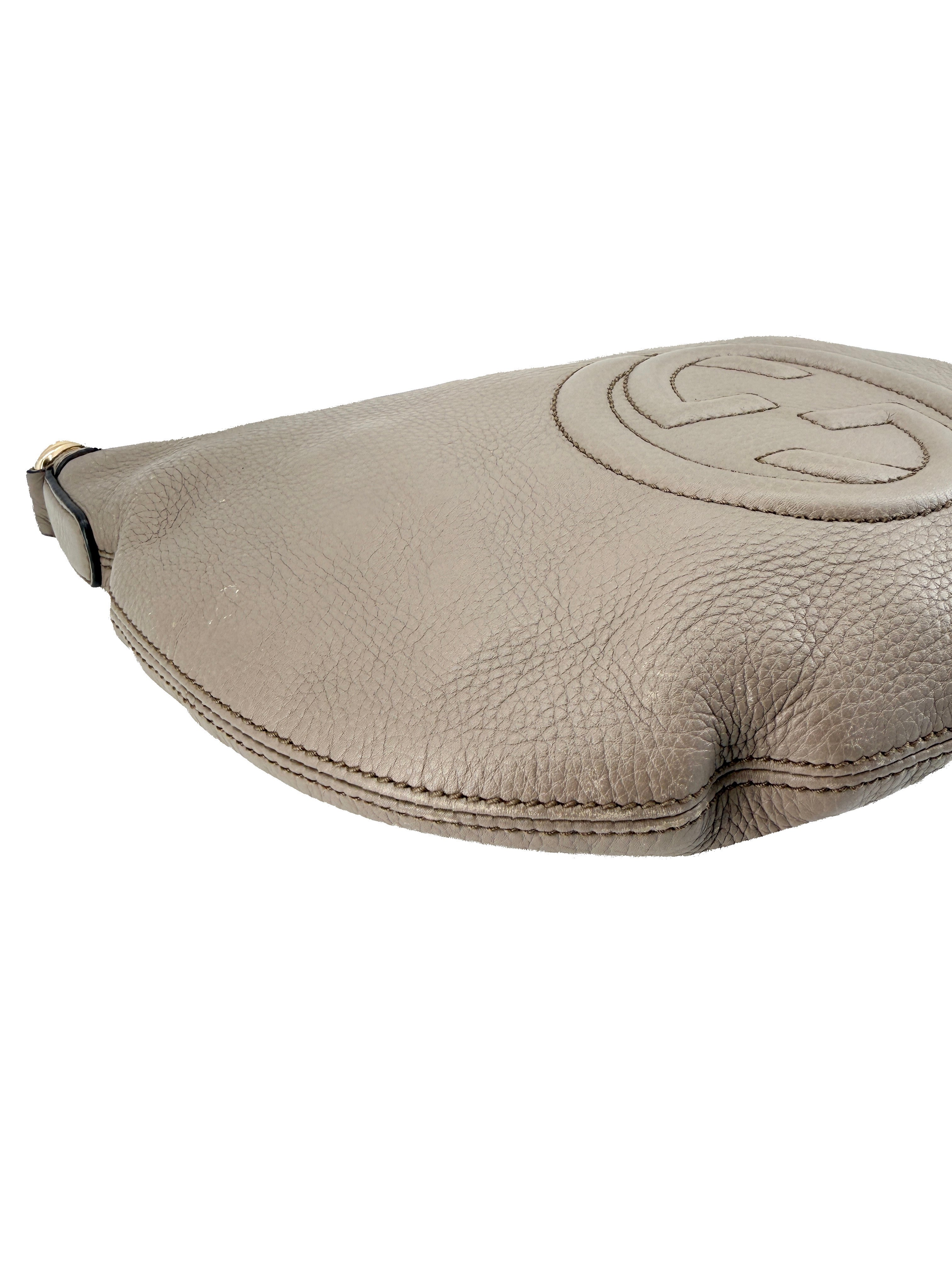 Gucci gray soho interlocking G shoulder bag 308361000926