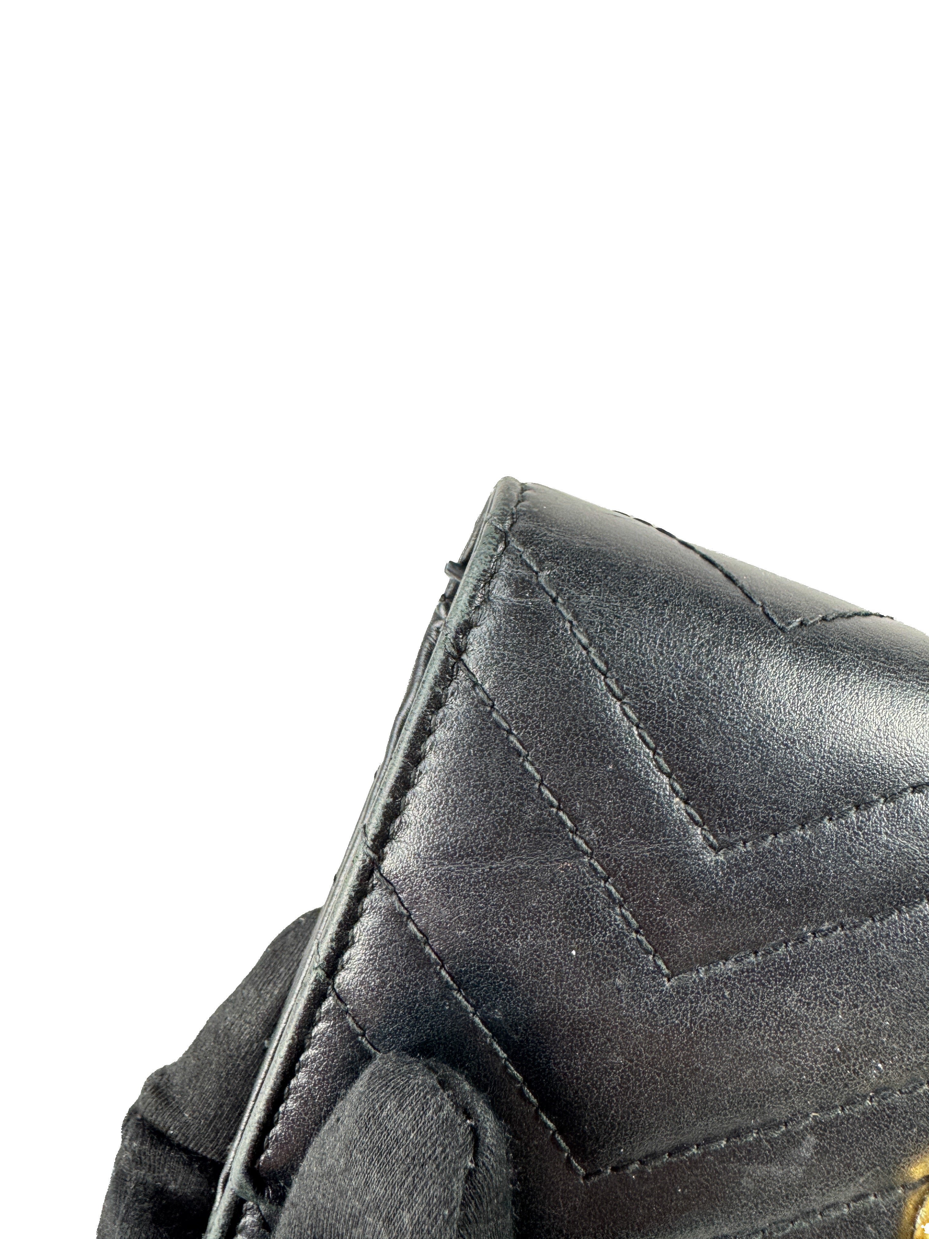 Gucci black leather Continental Marmont wallet 4434361147